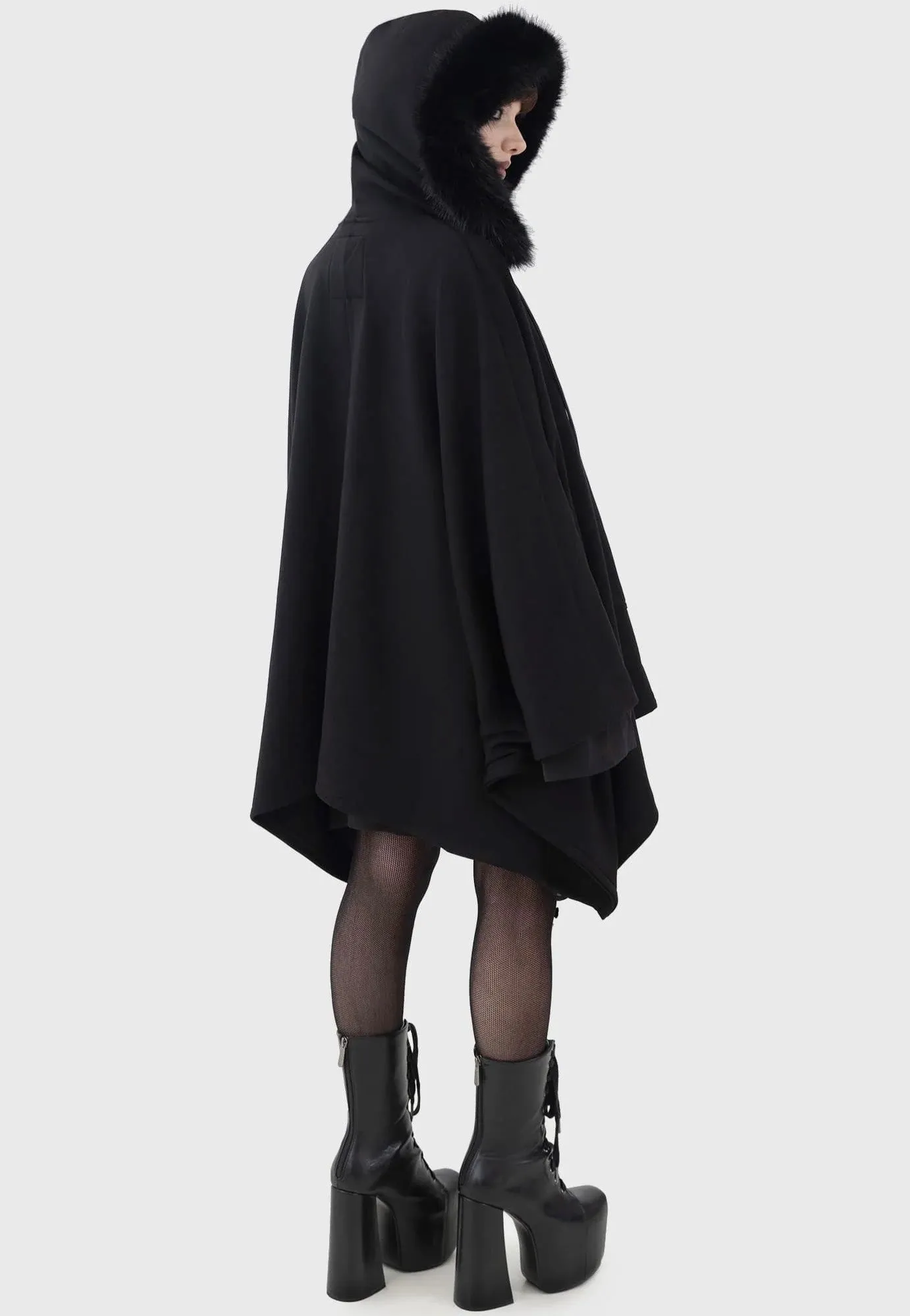 Killstar - Moonlight Rager Black - Cloak Storm Coat
