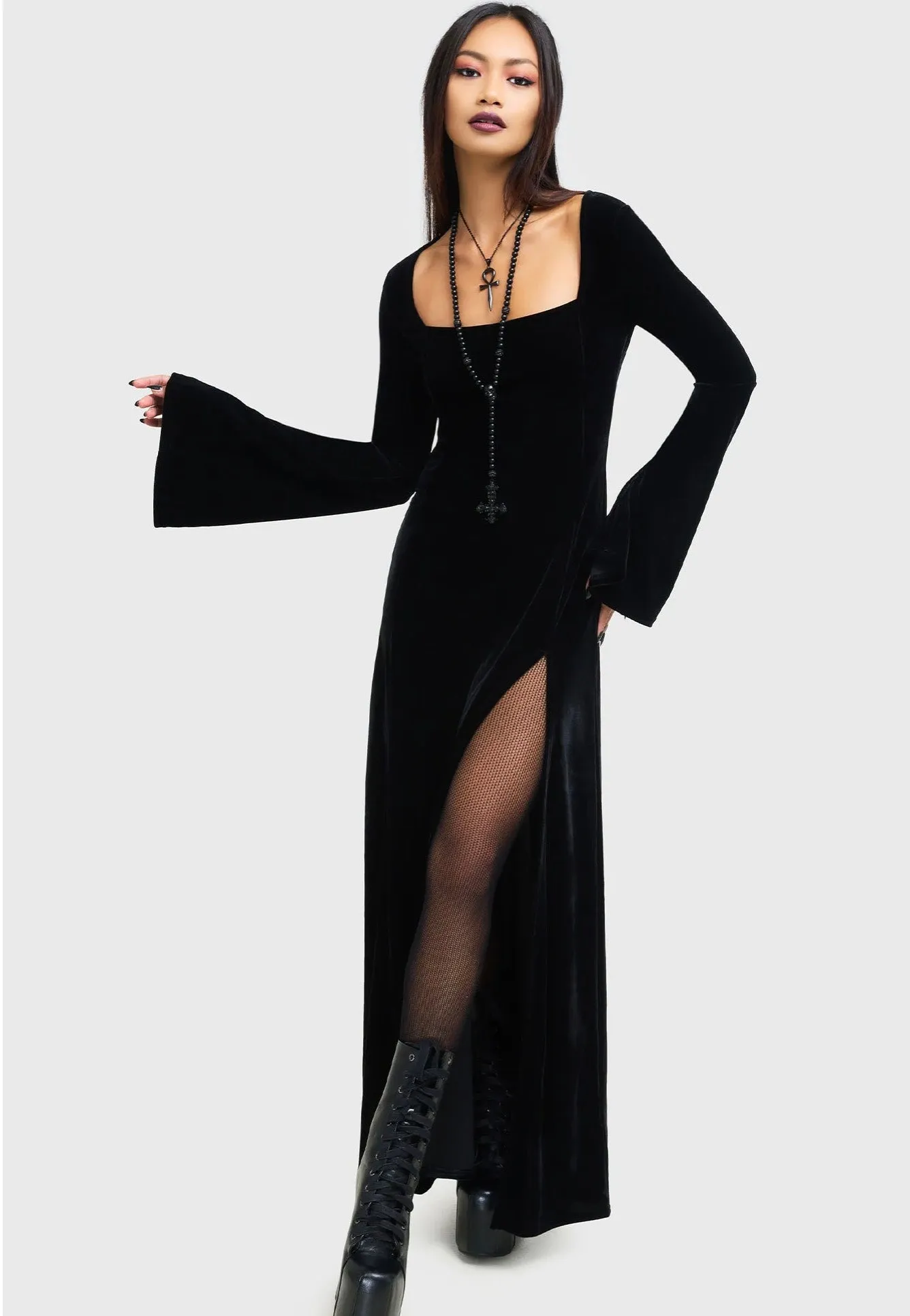 Killstar - Morvessa Maxi - Dress Eco-Lining Night wear