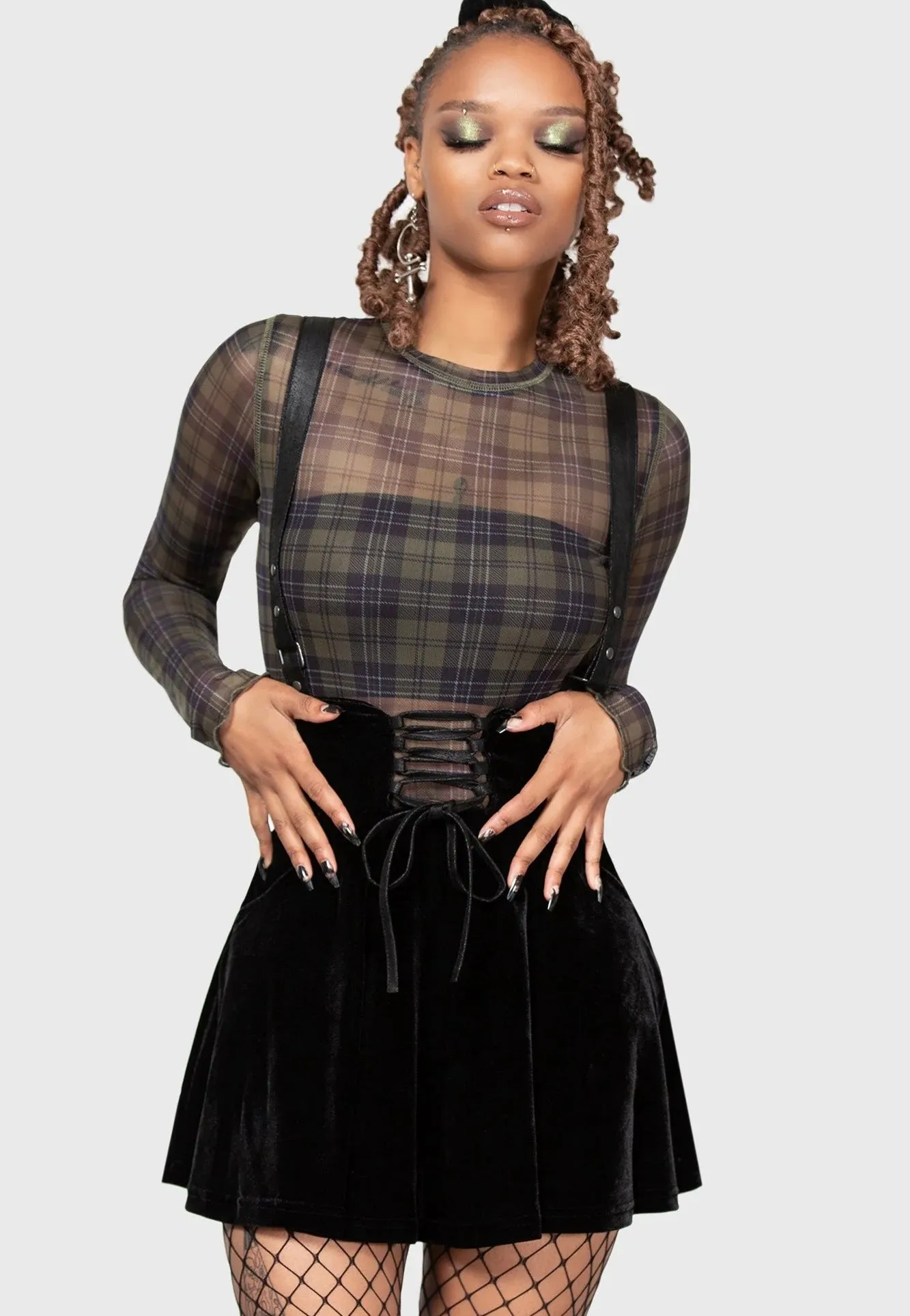 Killstar - Moss Cover Mesh Green - Top low - pressure environment