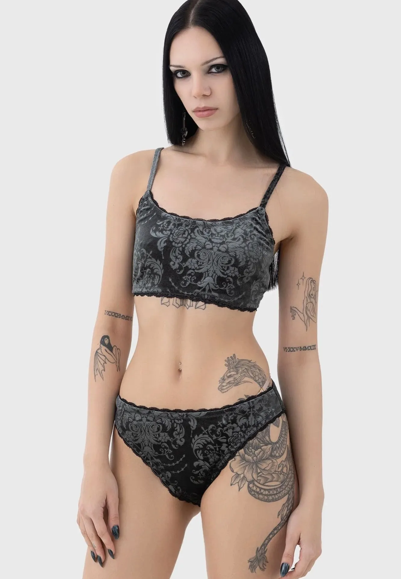 Killstar - Raveena Grey - Bra Cool-Touch Grade