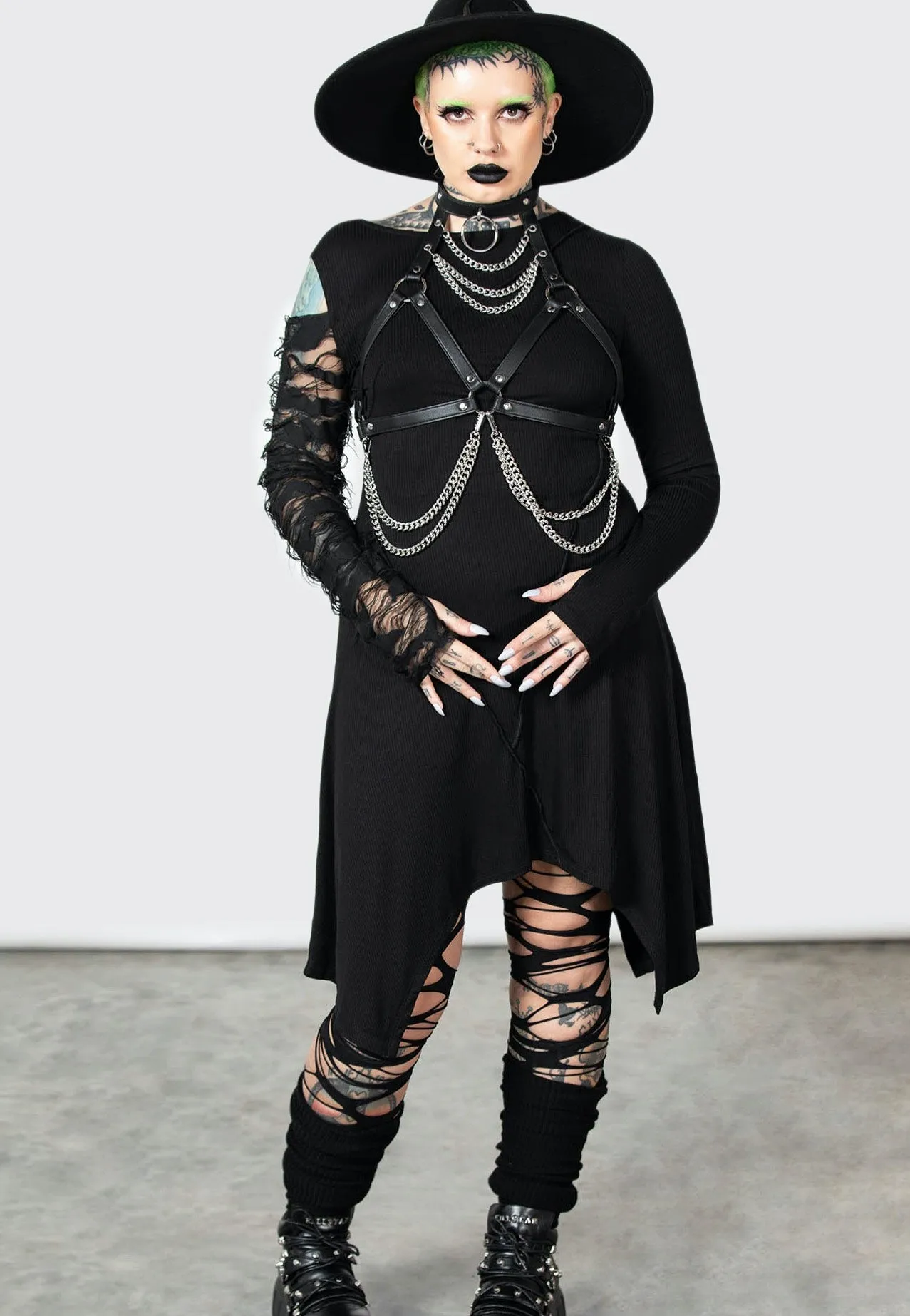 Killstar - Rowena Black - Dress Machine wash