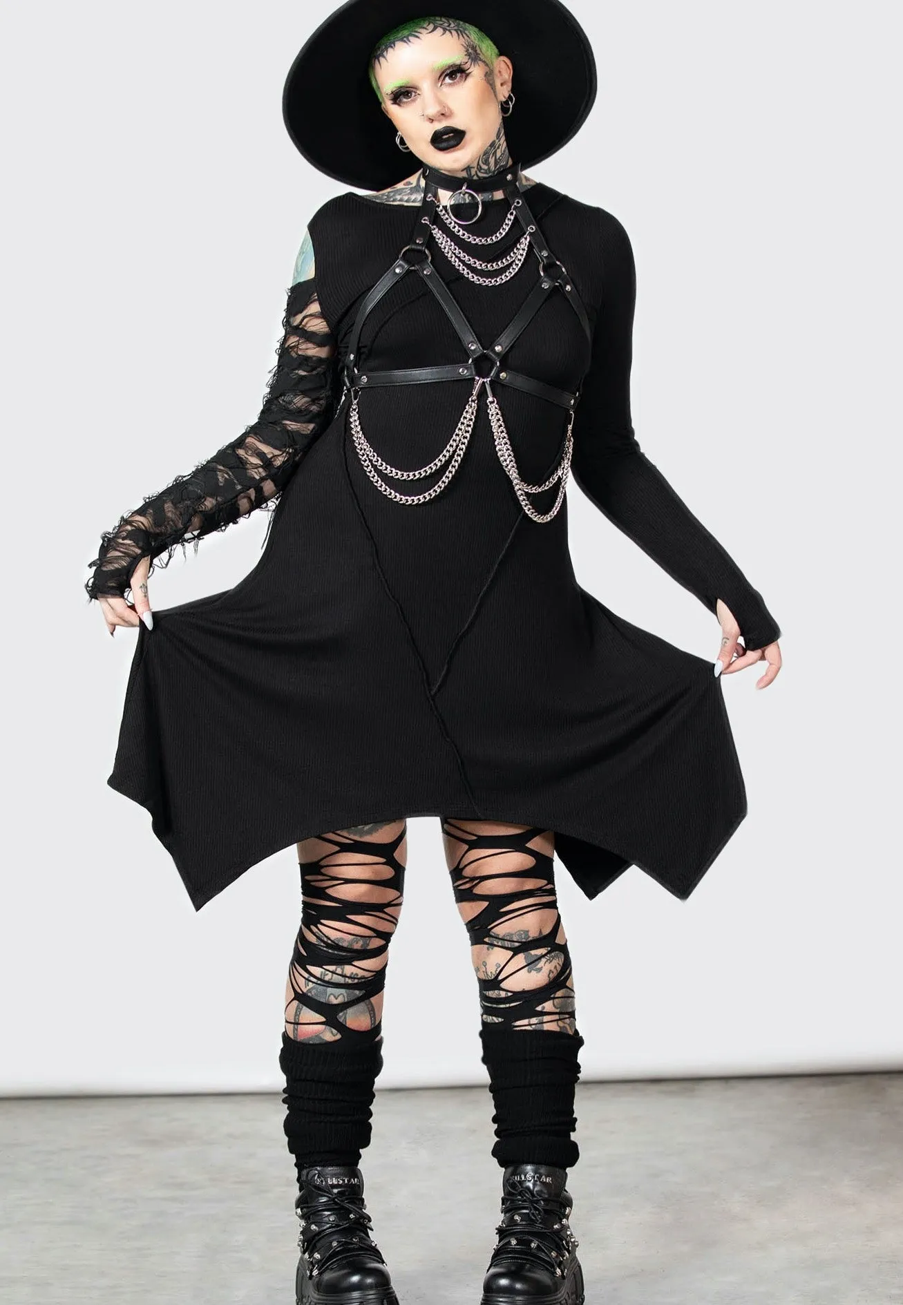 Killstar - Rowena Black - Dress Machine wash