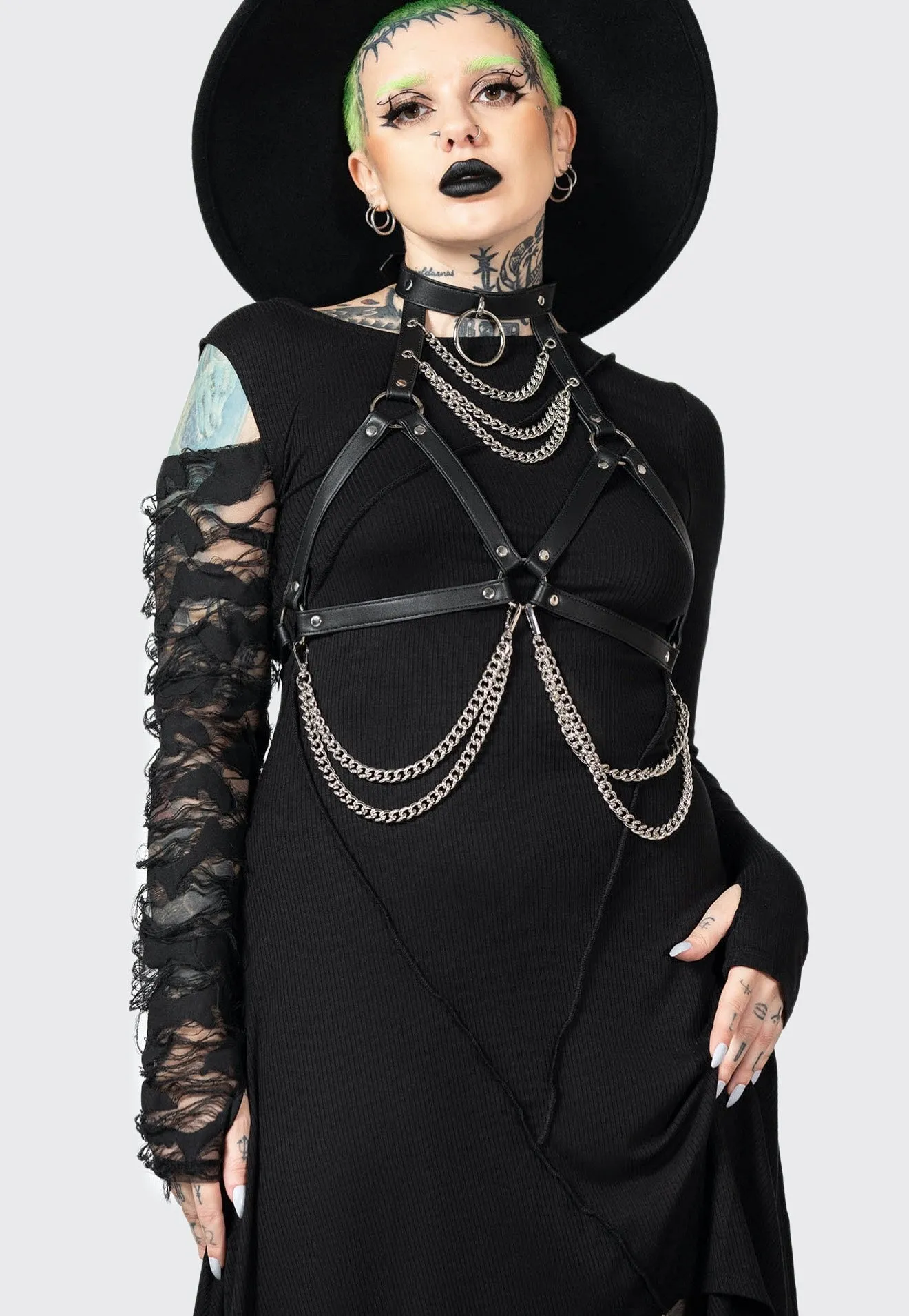 Killstar - Rowena Black - Dress Machine wash