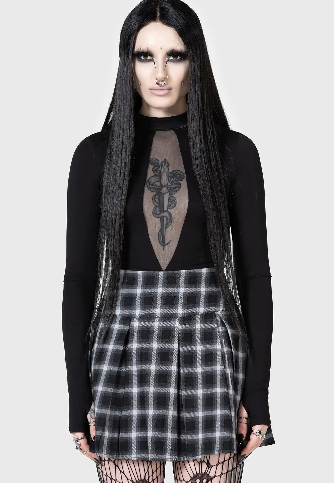 Killstar x Kihilist - Artem Black - Skirt Simple Comfort