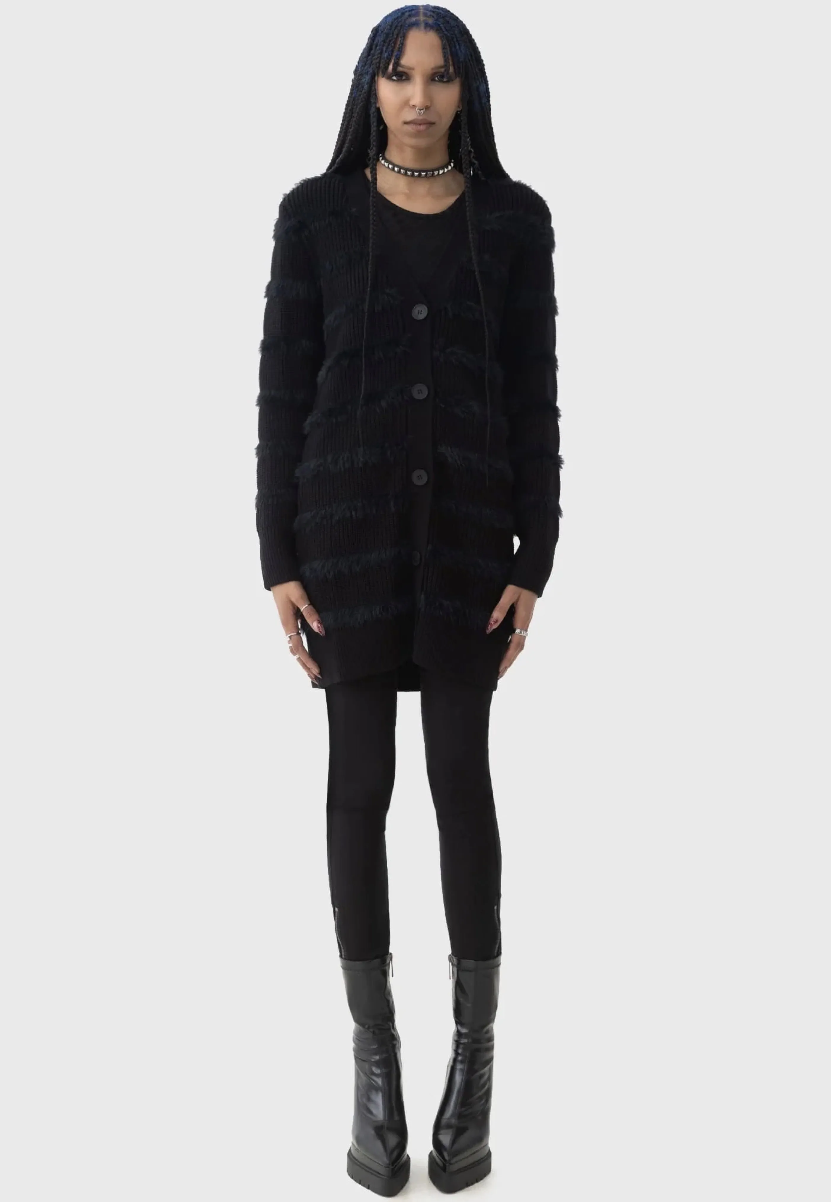 Killstar x Kihilist - Astera Black - Cardigan Cosmic design
