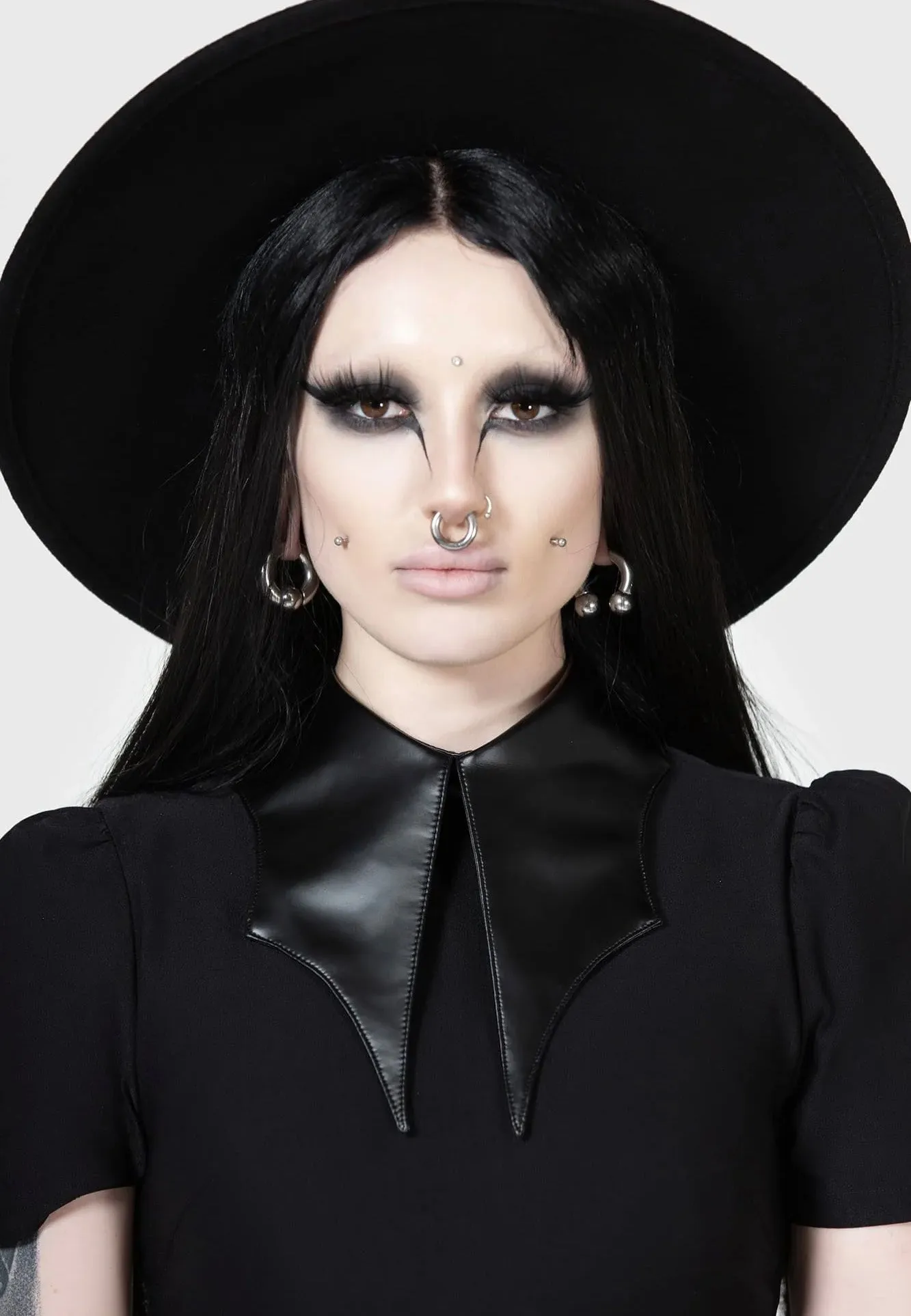 Killstar x Kihilist - Chapel Collar Black - Dress A-Line Shape