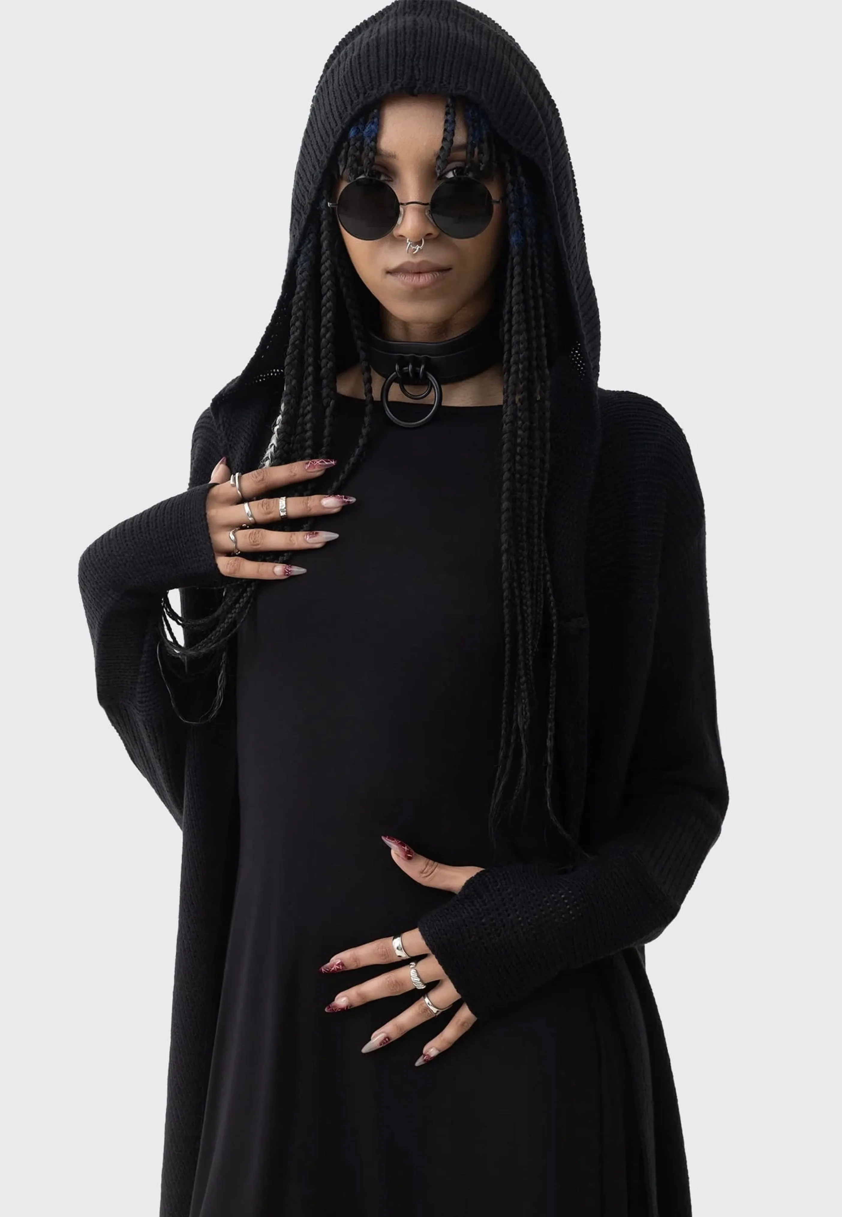 Killstar x Kihilist - Last Quarter Hooded Black - Cardigan Audiobook
