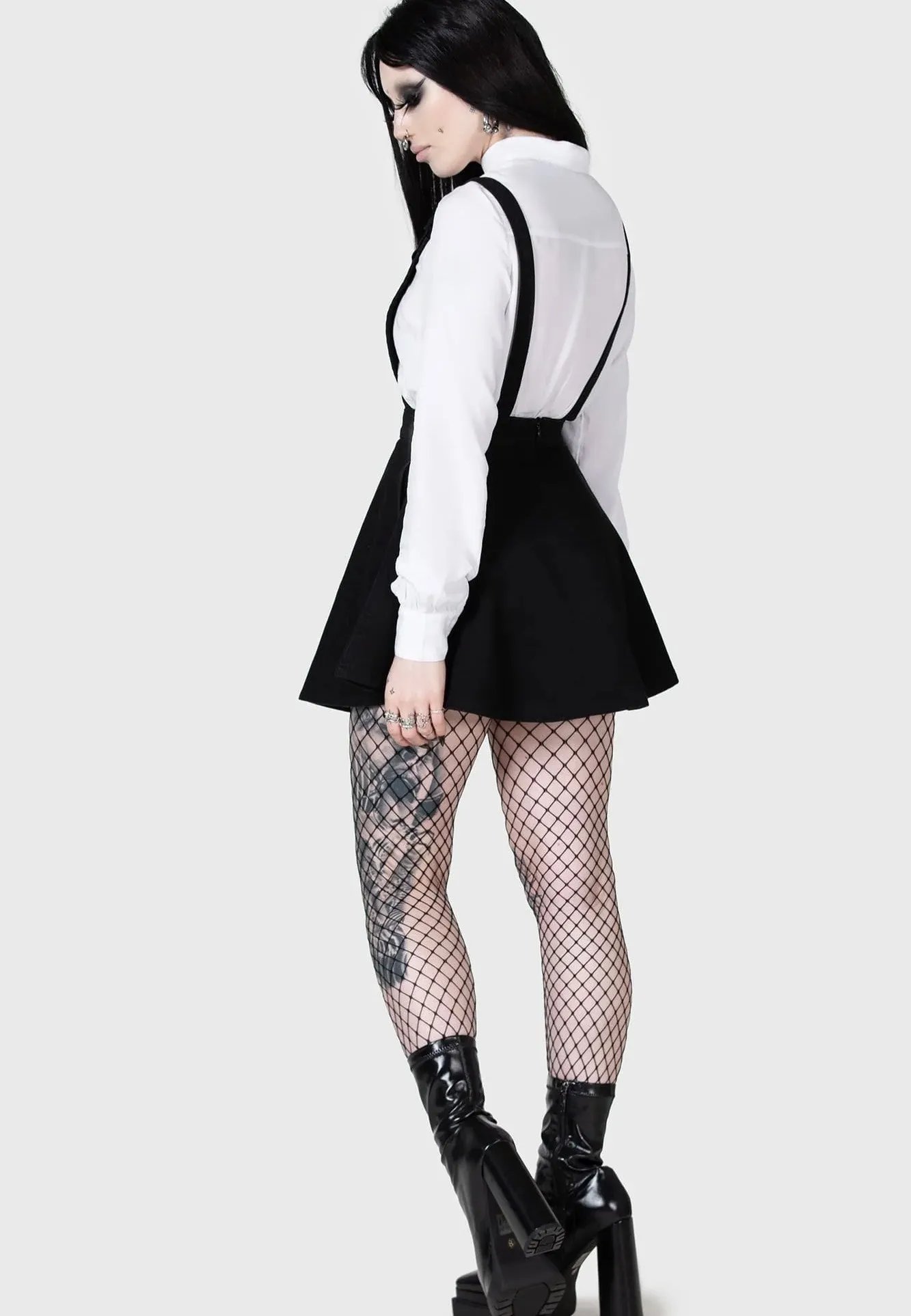 Killstar x Kihilist - Luna Orb Pinafore Black - Dress Lounge Wear