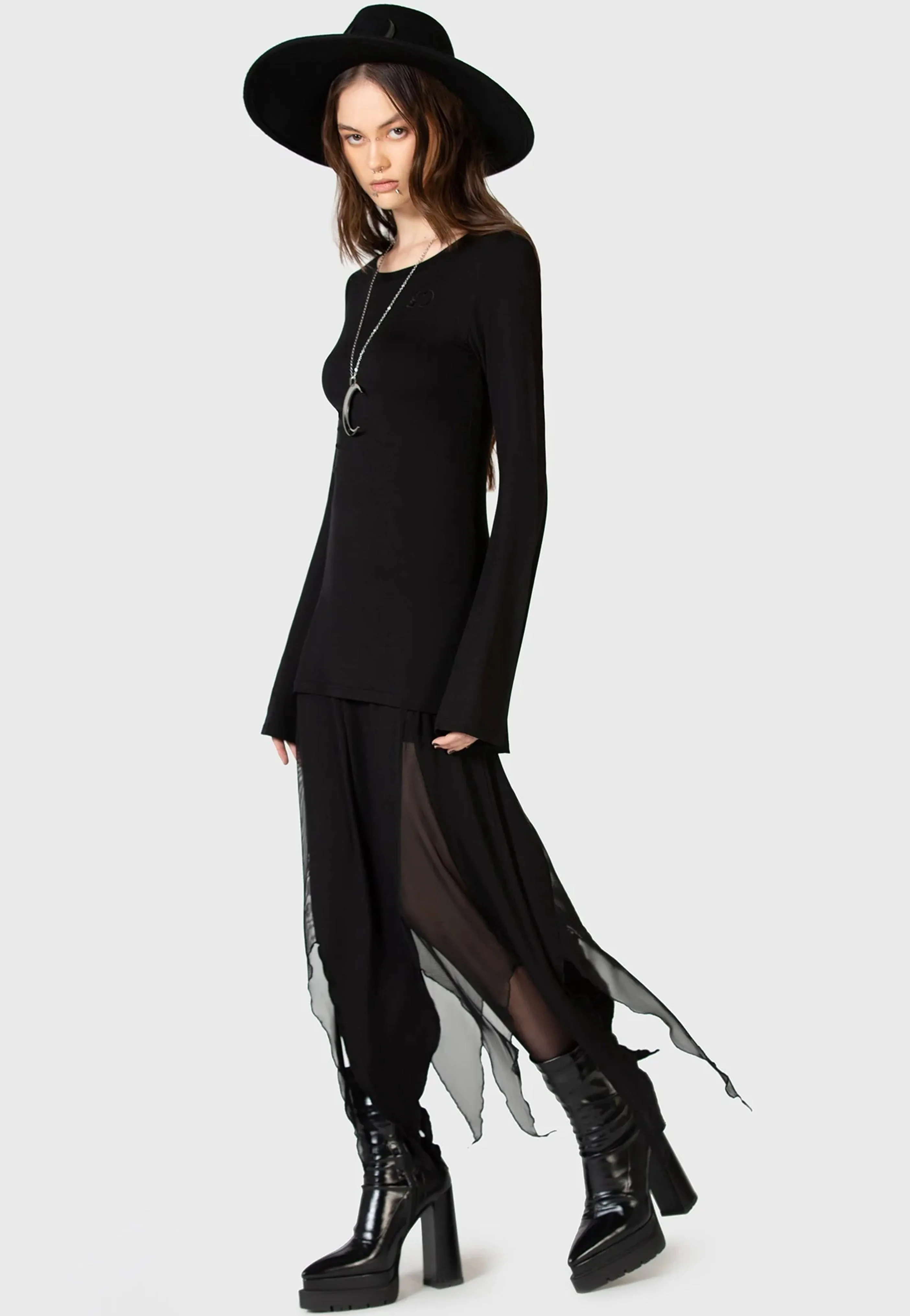 Killstar x Kihilist - The Grimmer The Better Midi - Skirt Versatile Touch