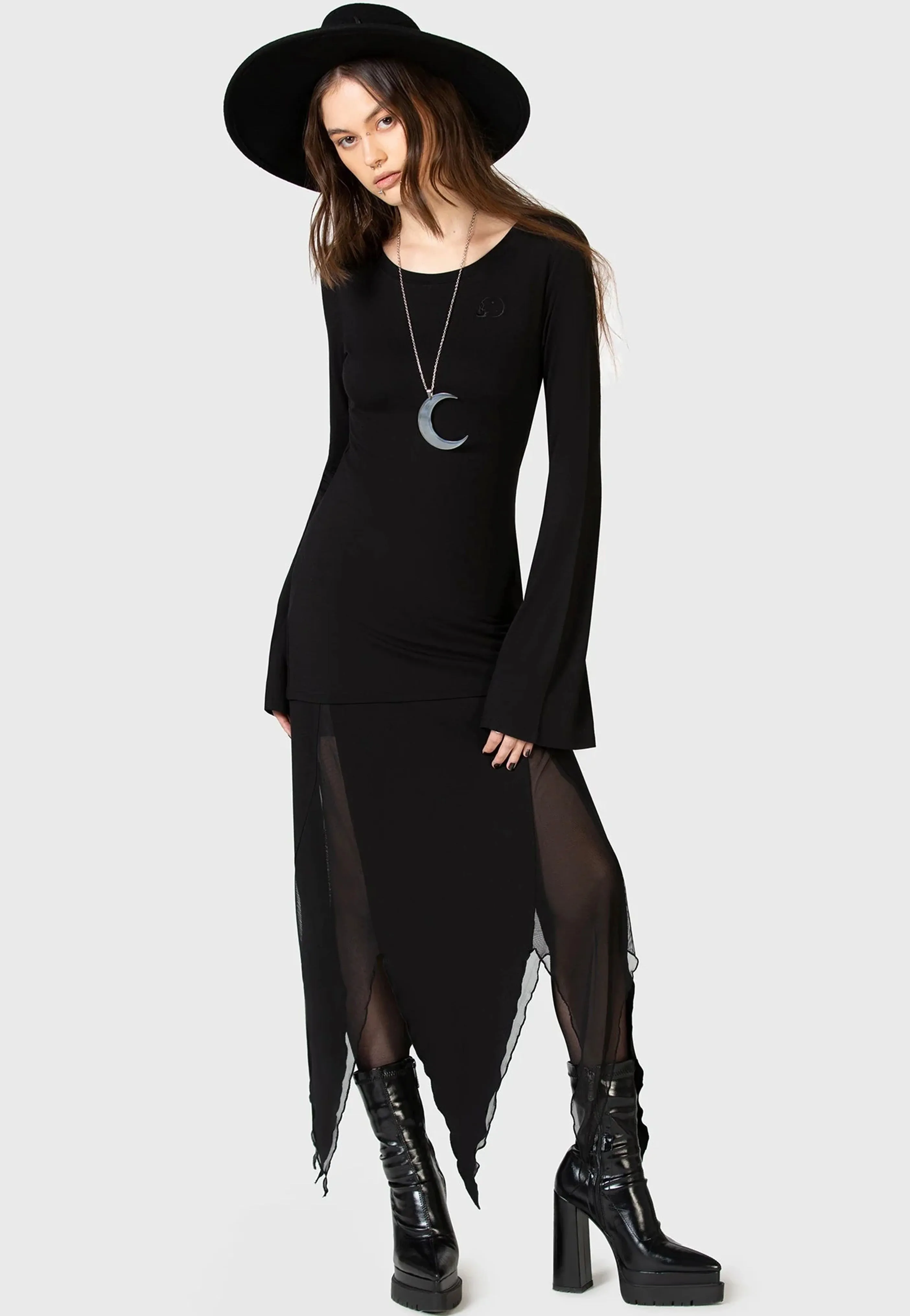Killstar x Kihilist - The Grimmer The Better Midi - Skirt Versatile Touch