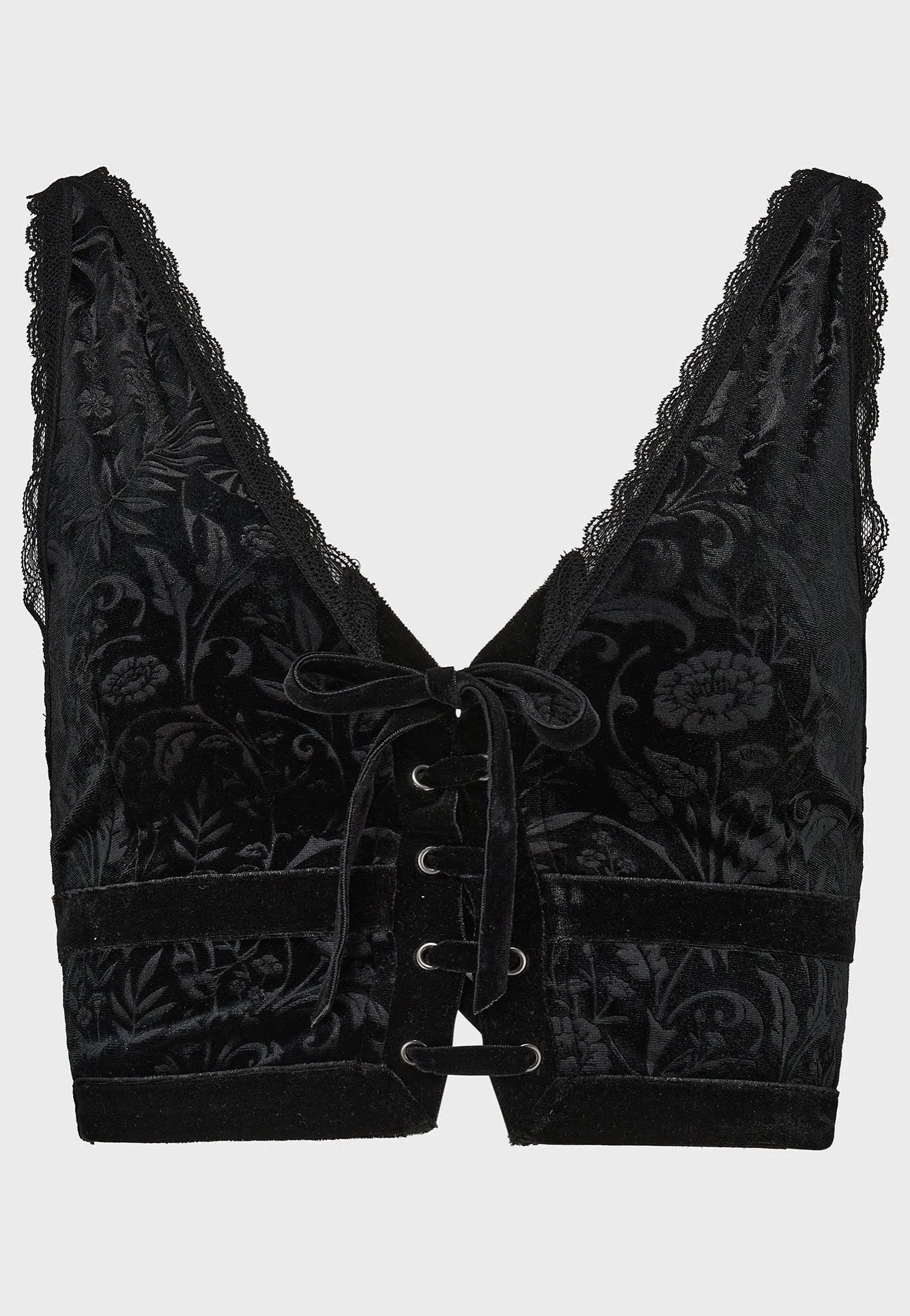 Killstar x Moonbloom - Vipers Nest Black - Bra Minimal Cut