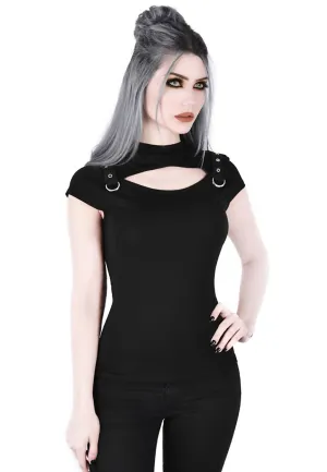 Killstar - Xara Keyhole Black - Top Sturdy military training
