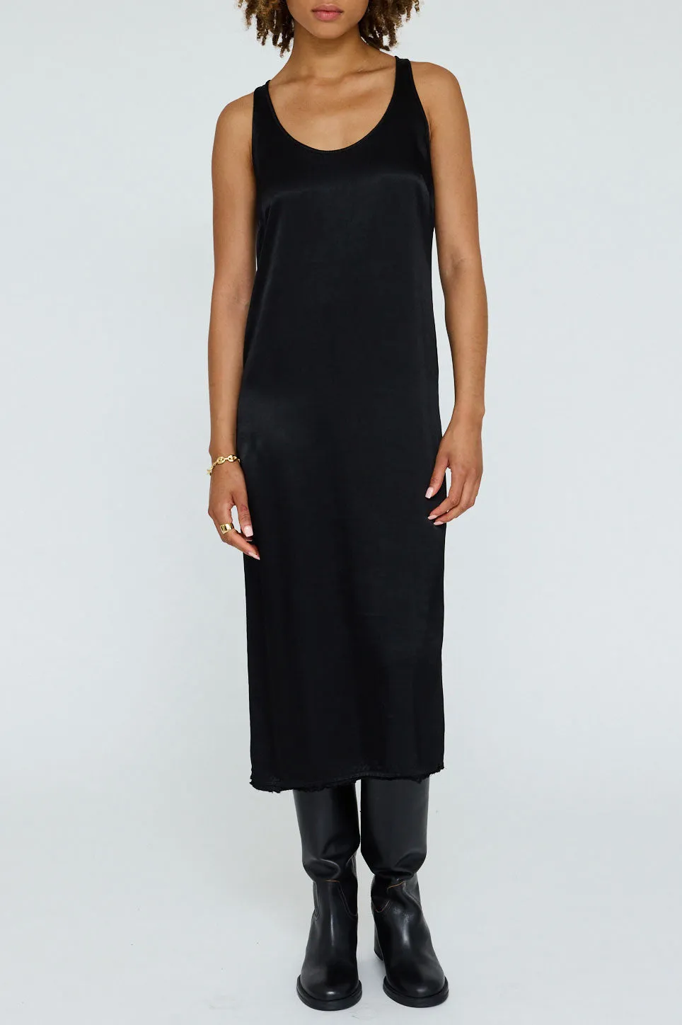 Koda Black Midi Dress Hidden Seam