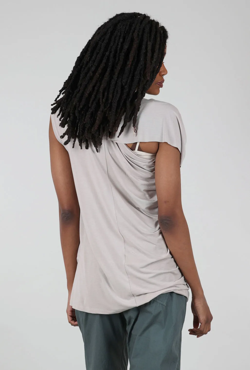 Konok Jersey Top, Beige soft fit