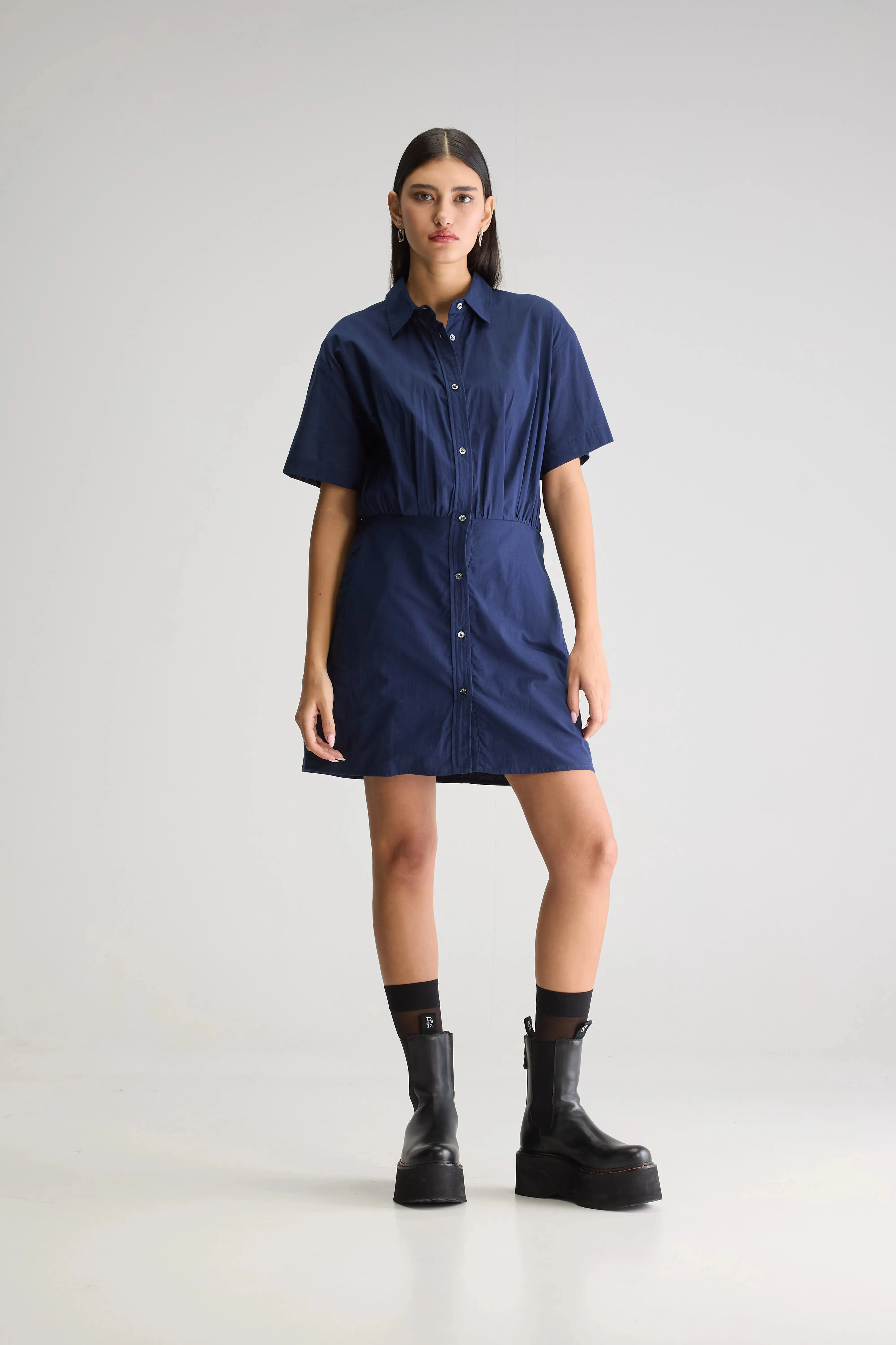 Kuala shirt dress (251 / W / INK) Made to order