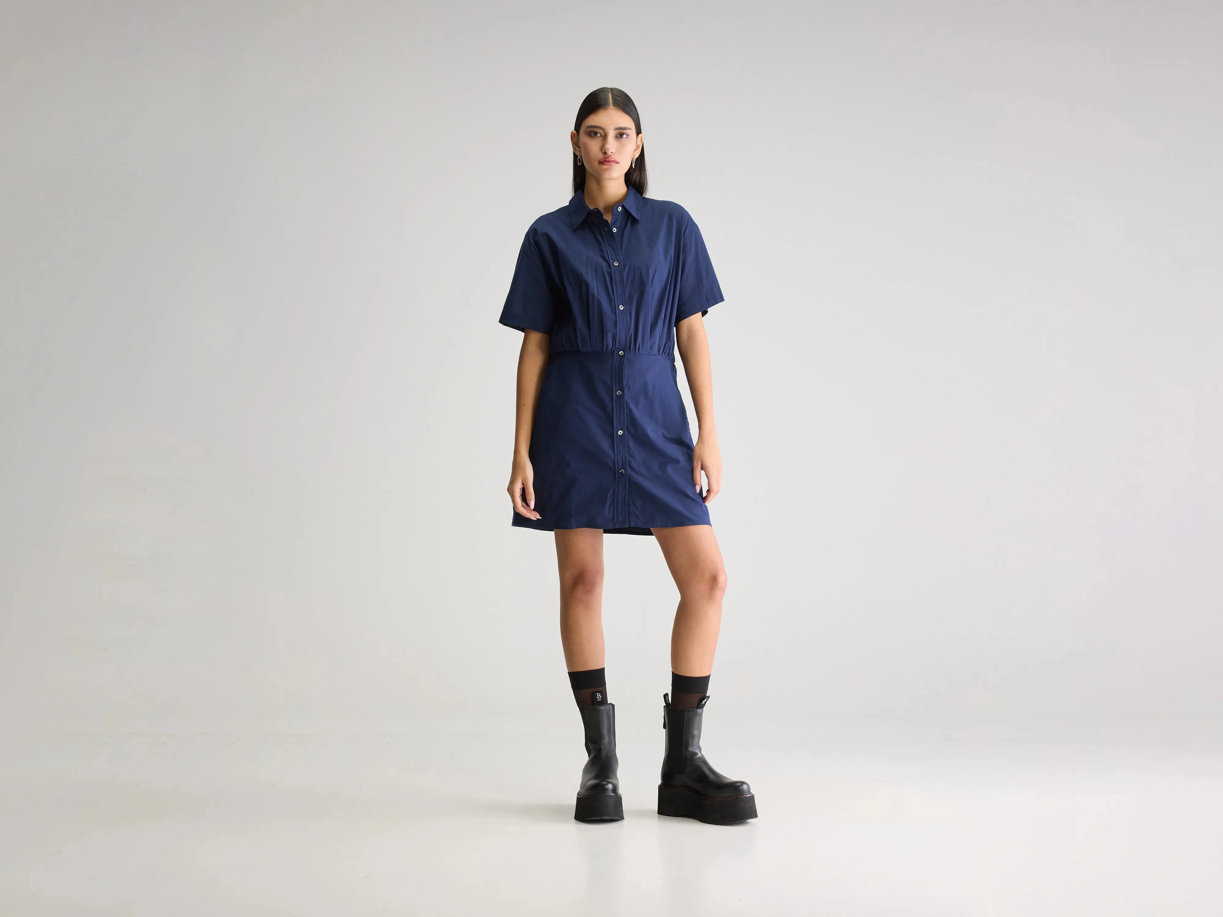 Kuala shirt dress (251 / W / INK) Stylish Silhouette