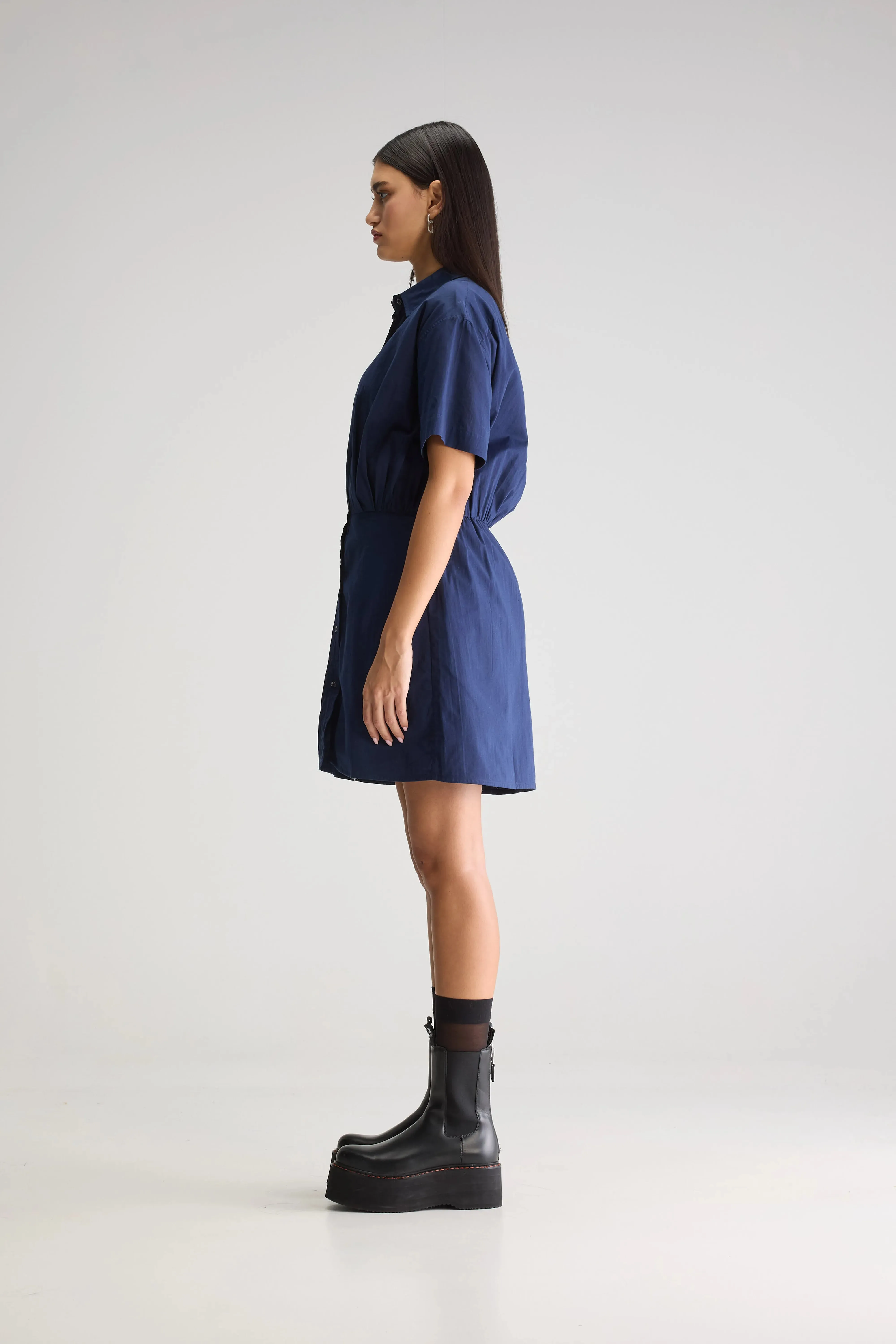 Kuala shirt dress (251 / W / INK) Made to order