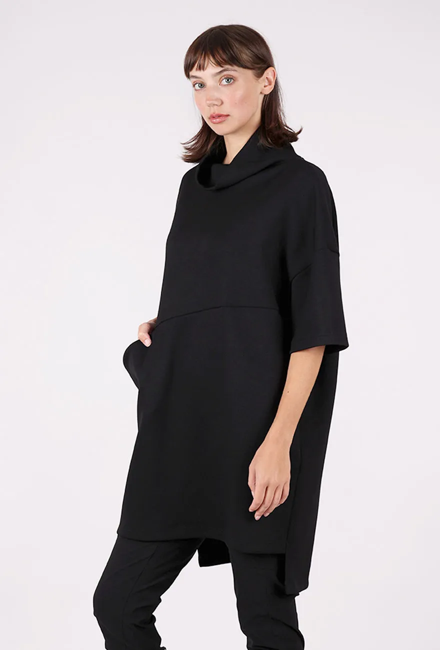 Laba Tunic, Black Lightweight Feel