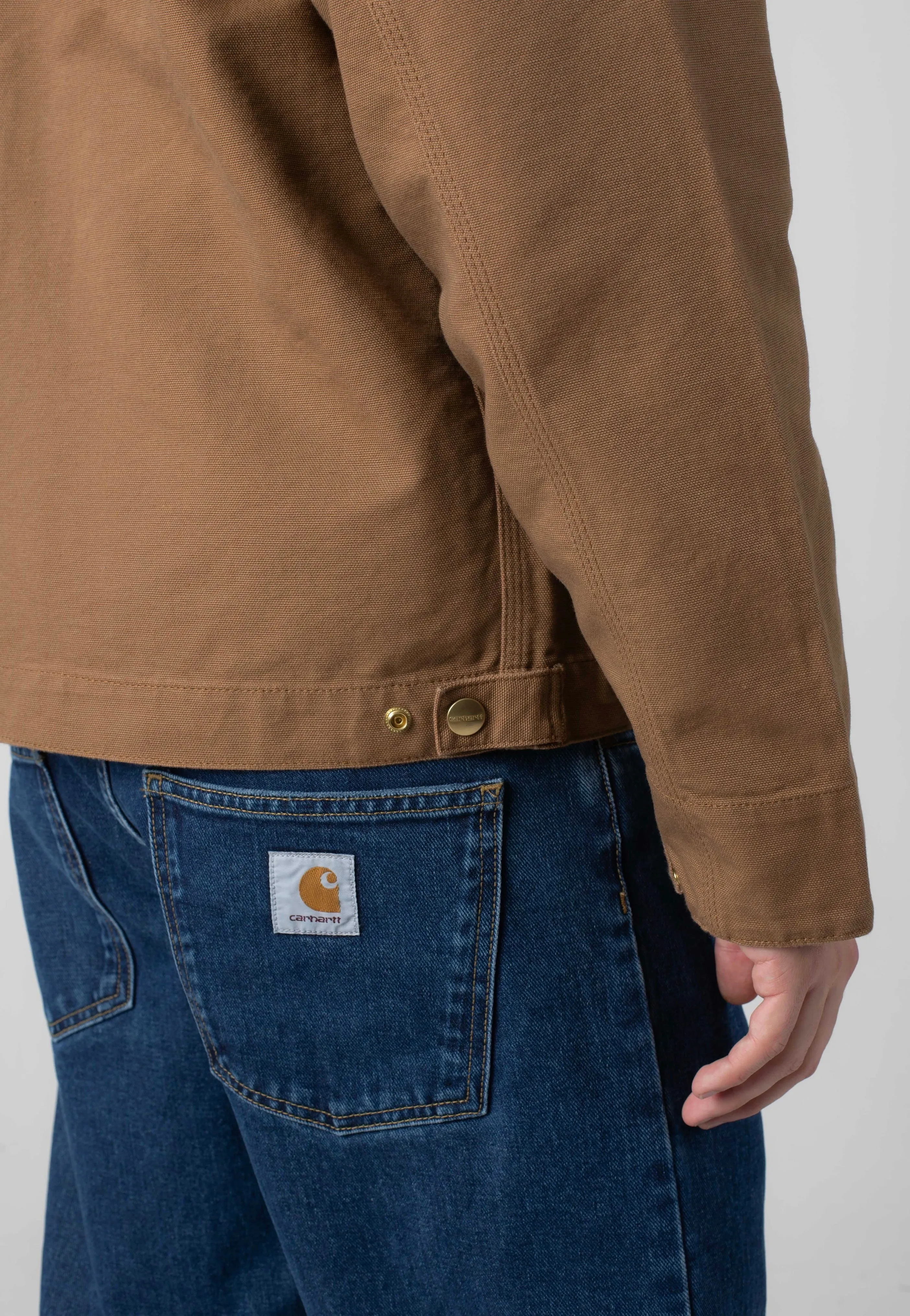 Lace Details Carhartt WIP - Detroit Rinsed Hamilton Brown/Tobacco - Jacket