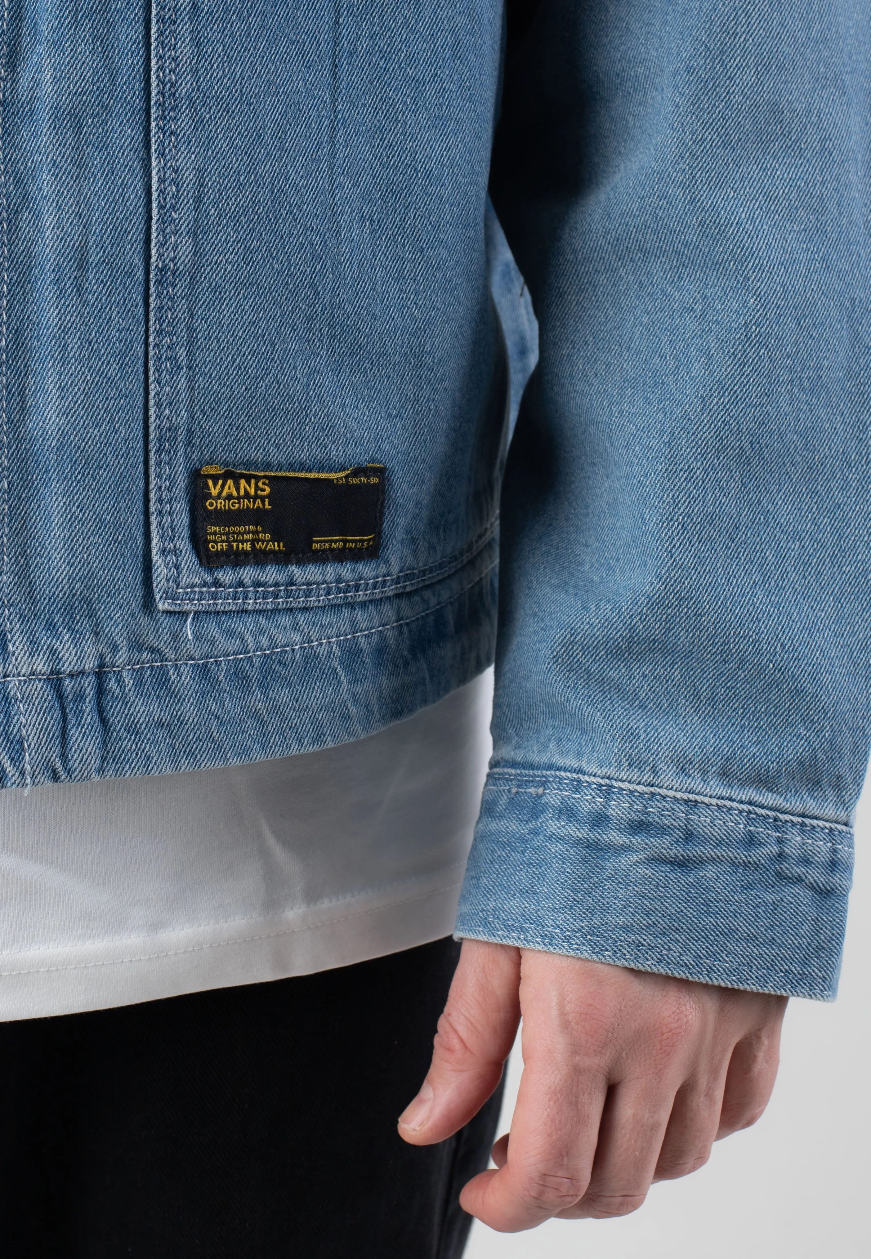 Lace insert Vans - McAvoy Denim Station Stonewash/Blue - Jeans Jacket