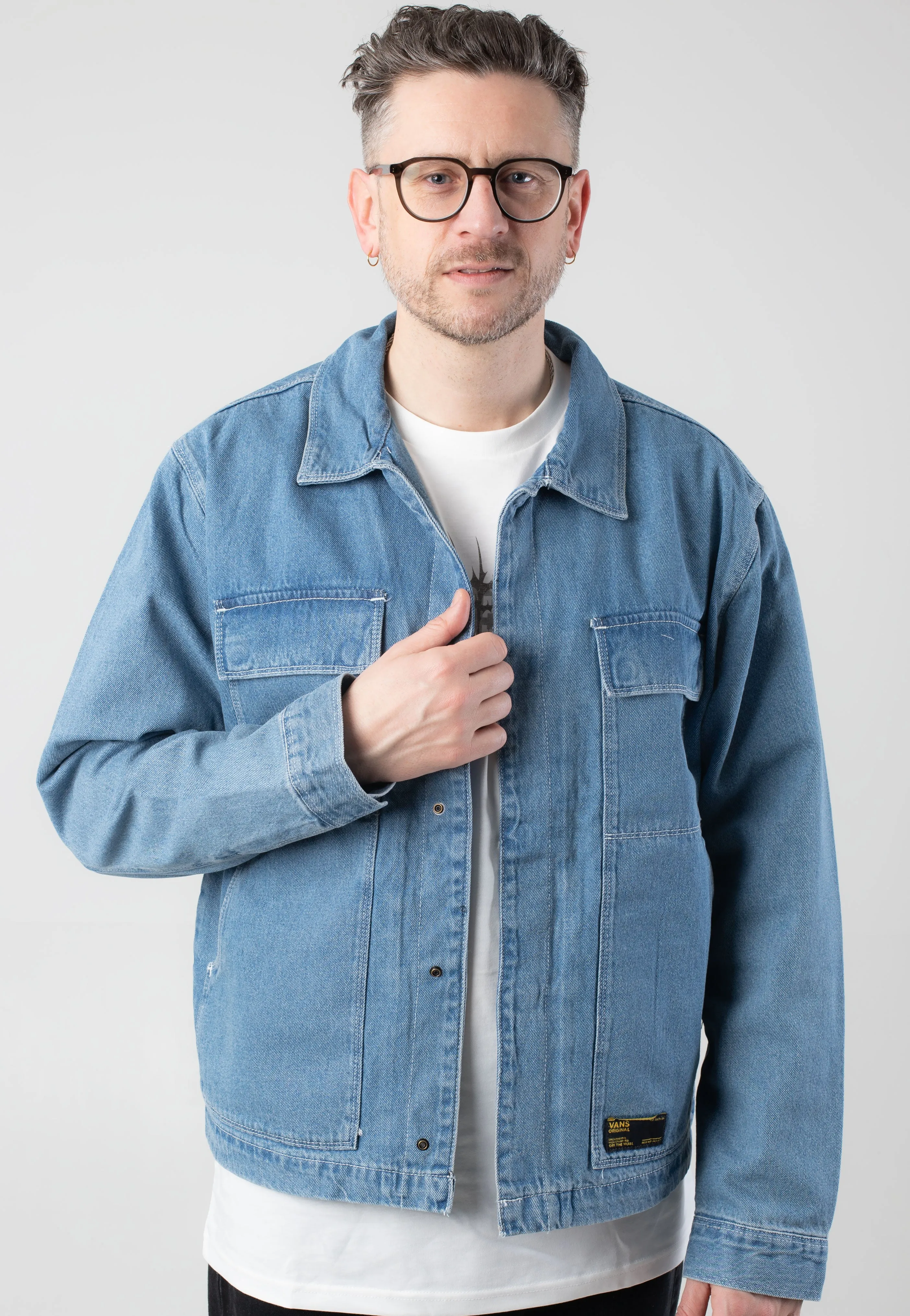 Schedule Disrupt Vans - McAvoy Denim Station Stonewash/Blue - Jeans Jacket