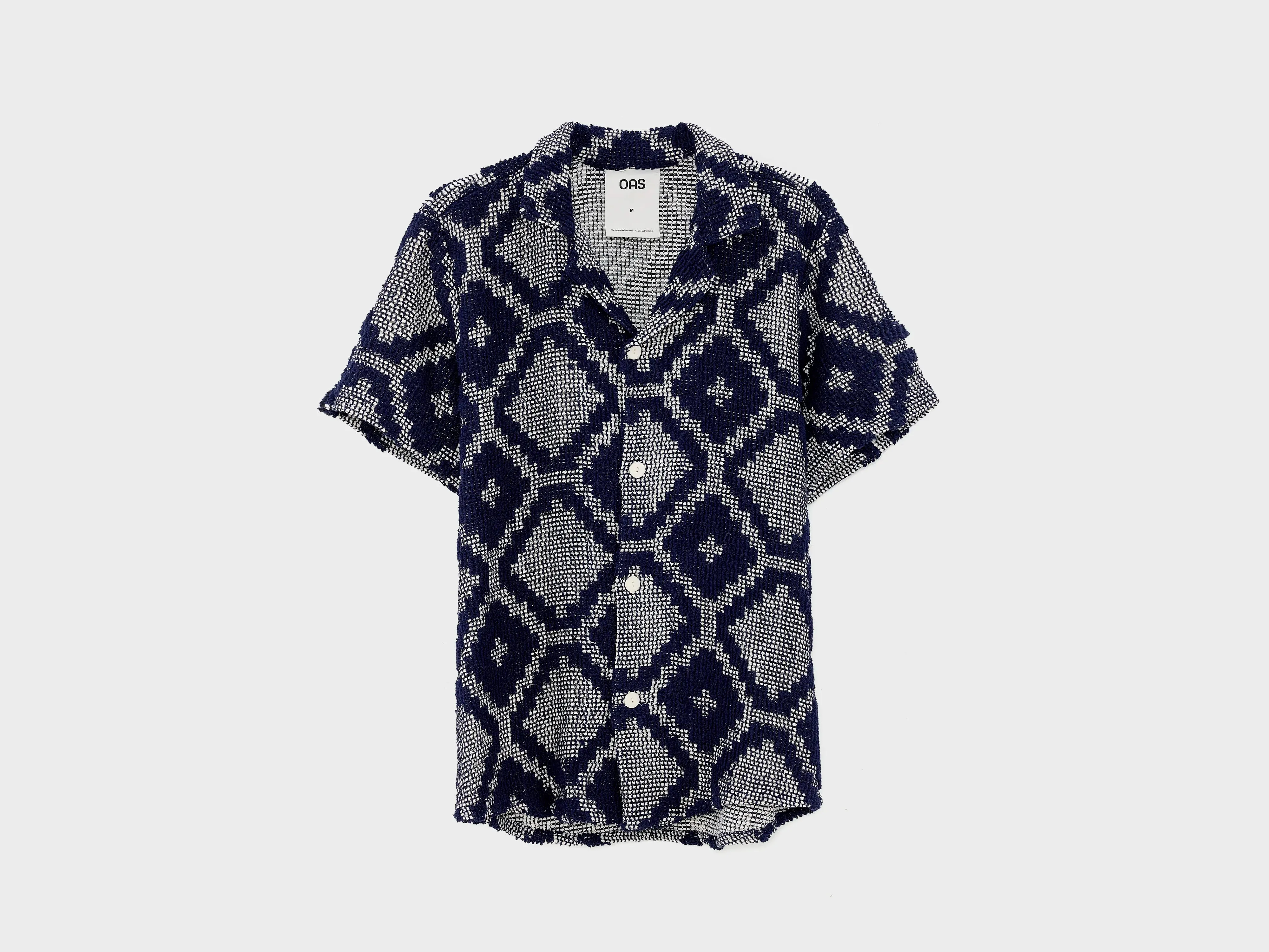 Trastevere Cuba Crochet Shirt  (251 / M / BLUE) Summer Outfit