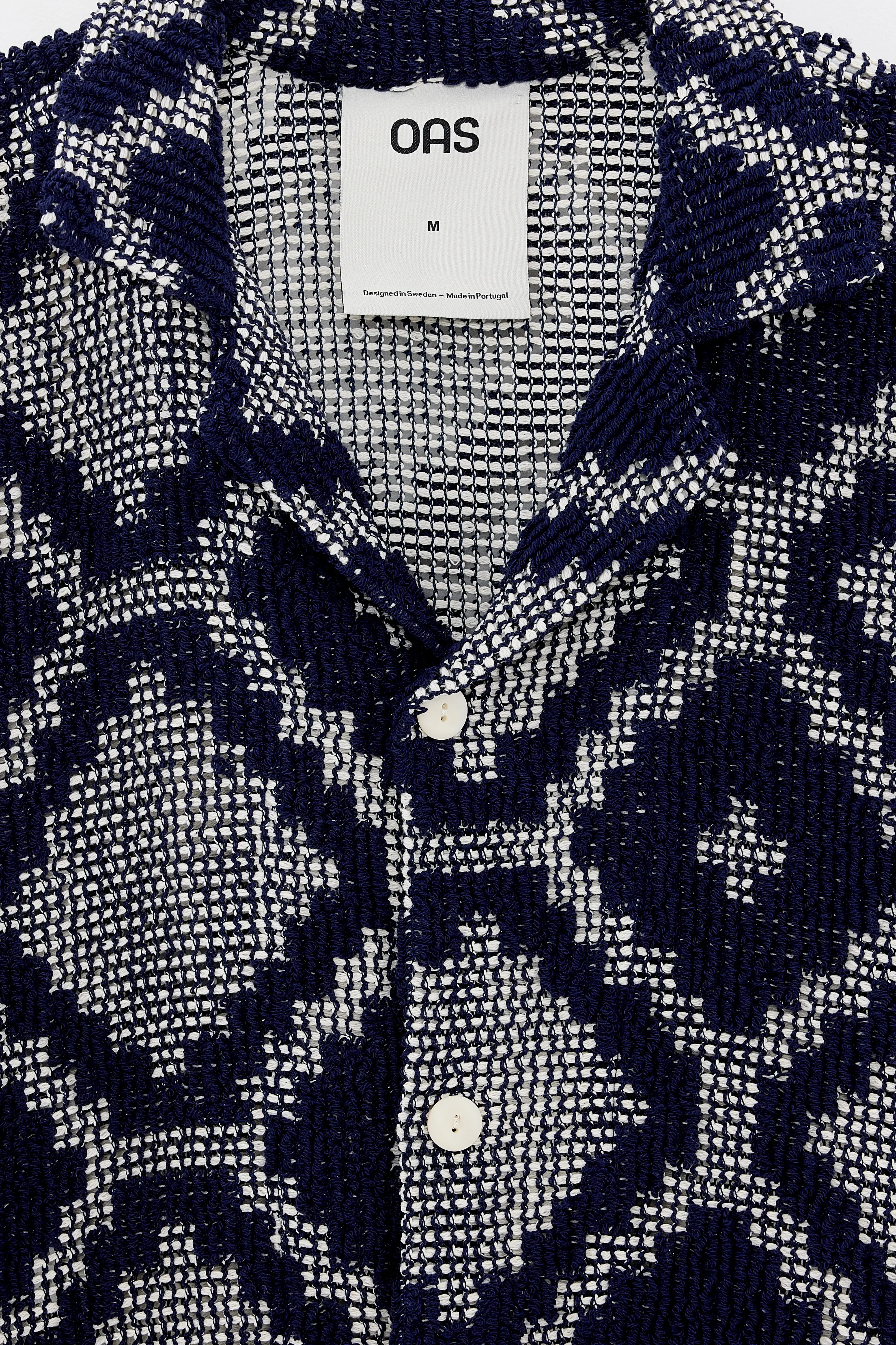 Laid Back Trastevere Cuba Crochet Shirt  (251 / M / BLUE)
