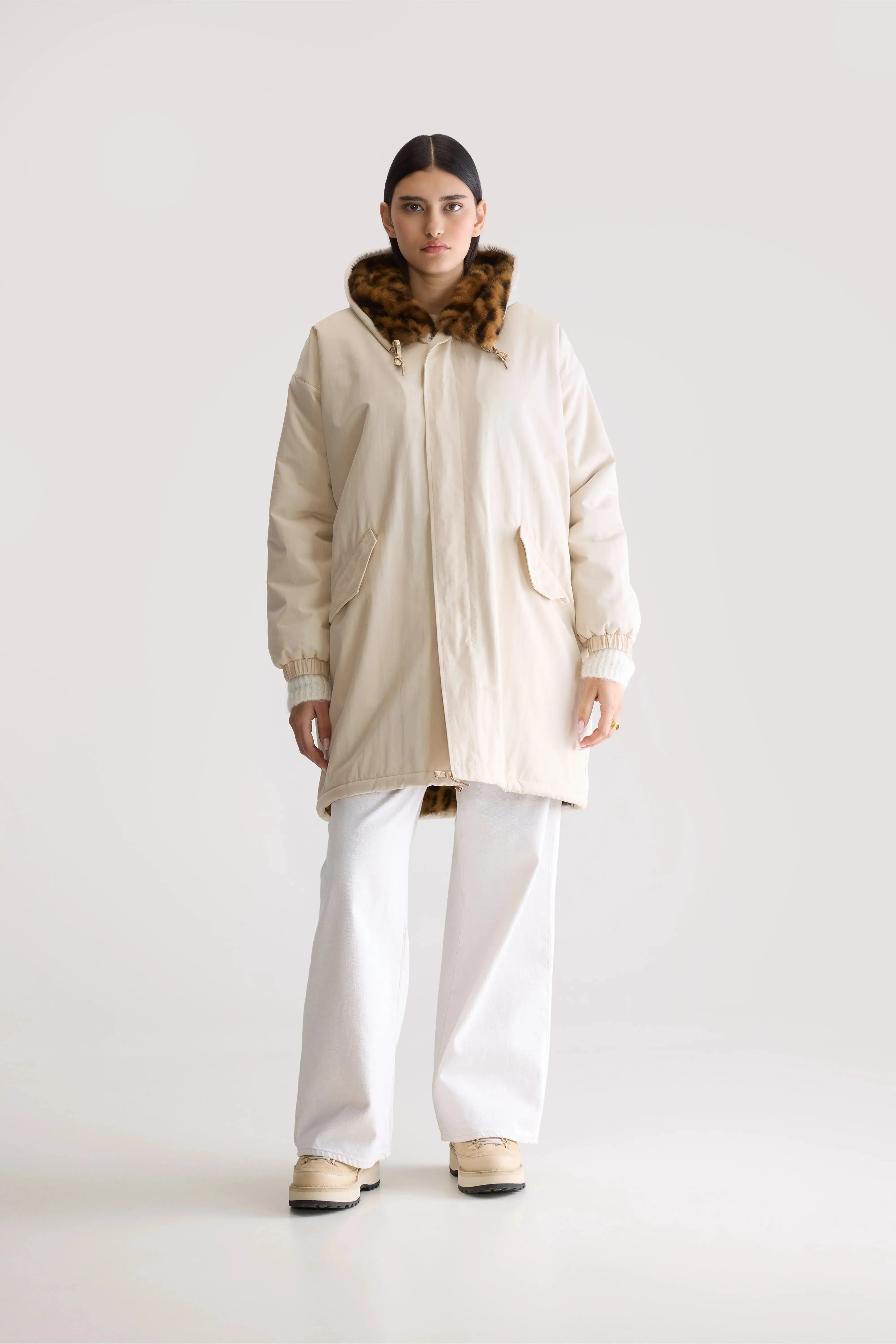Laos hooded parka (252 / W / NATURAL) Modern Feel