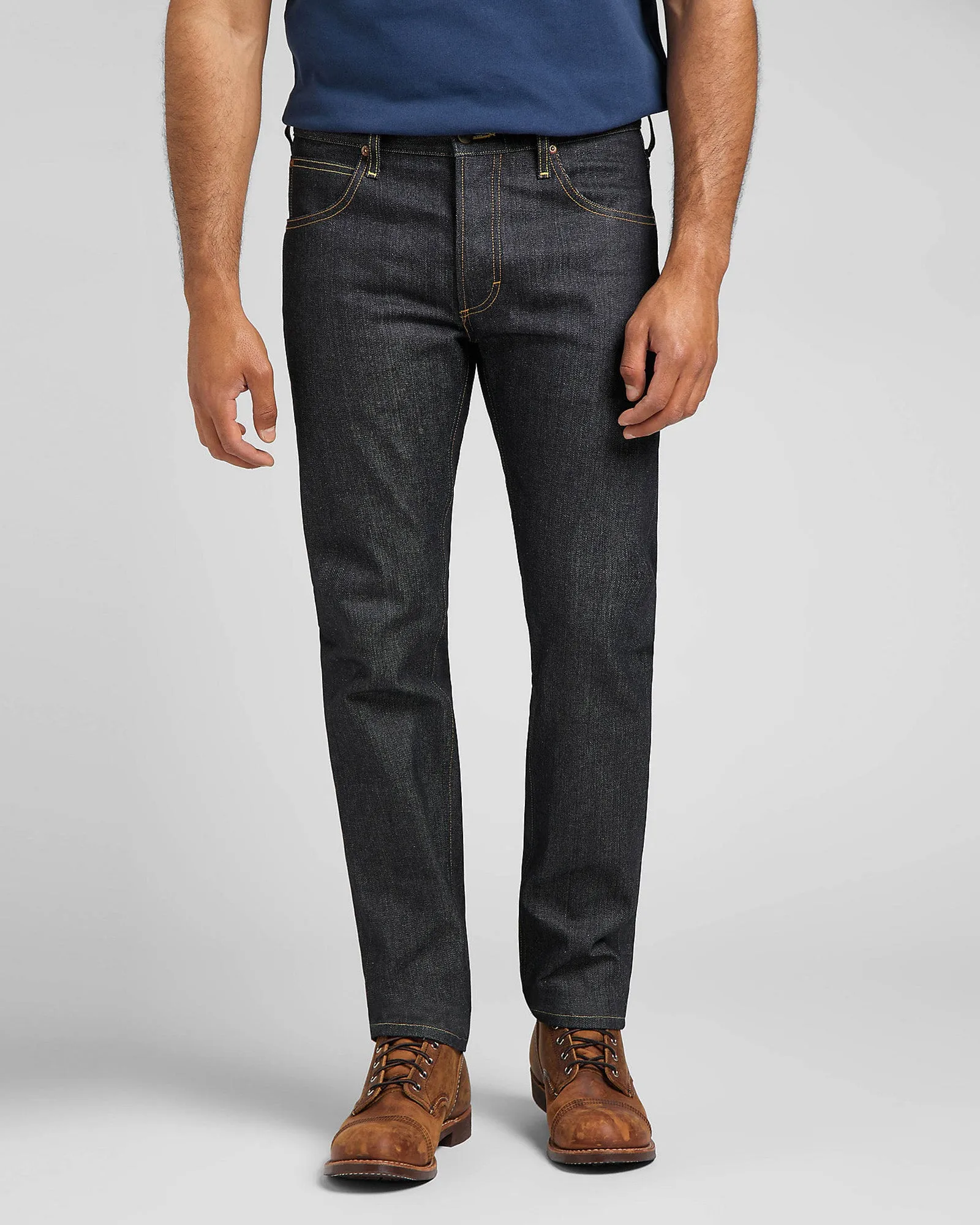 Lee 101 S Regular Fit Recycled Cotton 15oz Selvedge Mens Jeans - Dry | Lee Jeans | JEANSTORE