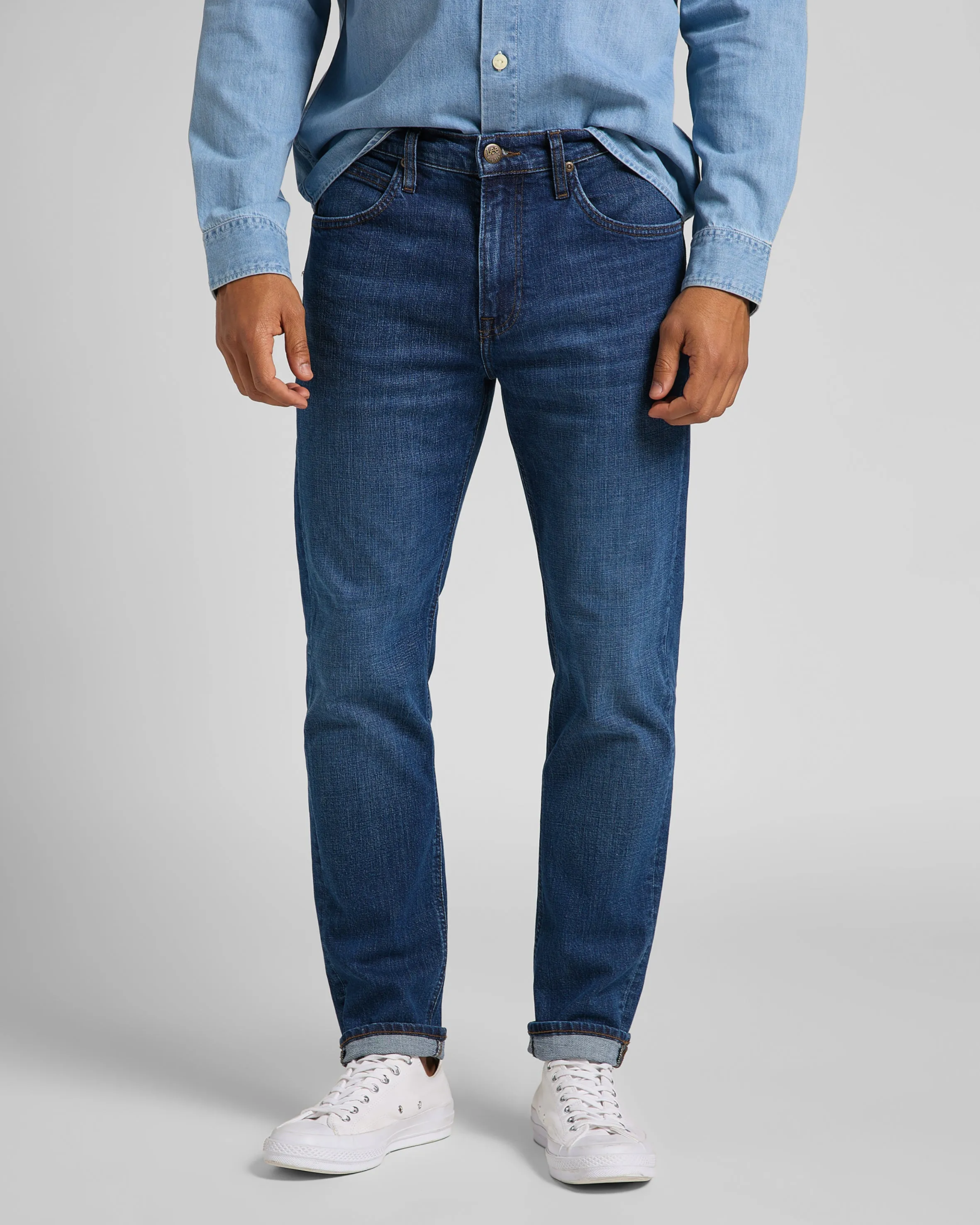 Lee Austin Regular Tapered Mens Jeans - Mid Bluegrass | Lee Jeans | JEANSTORE