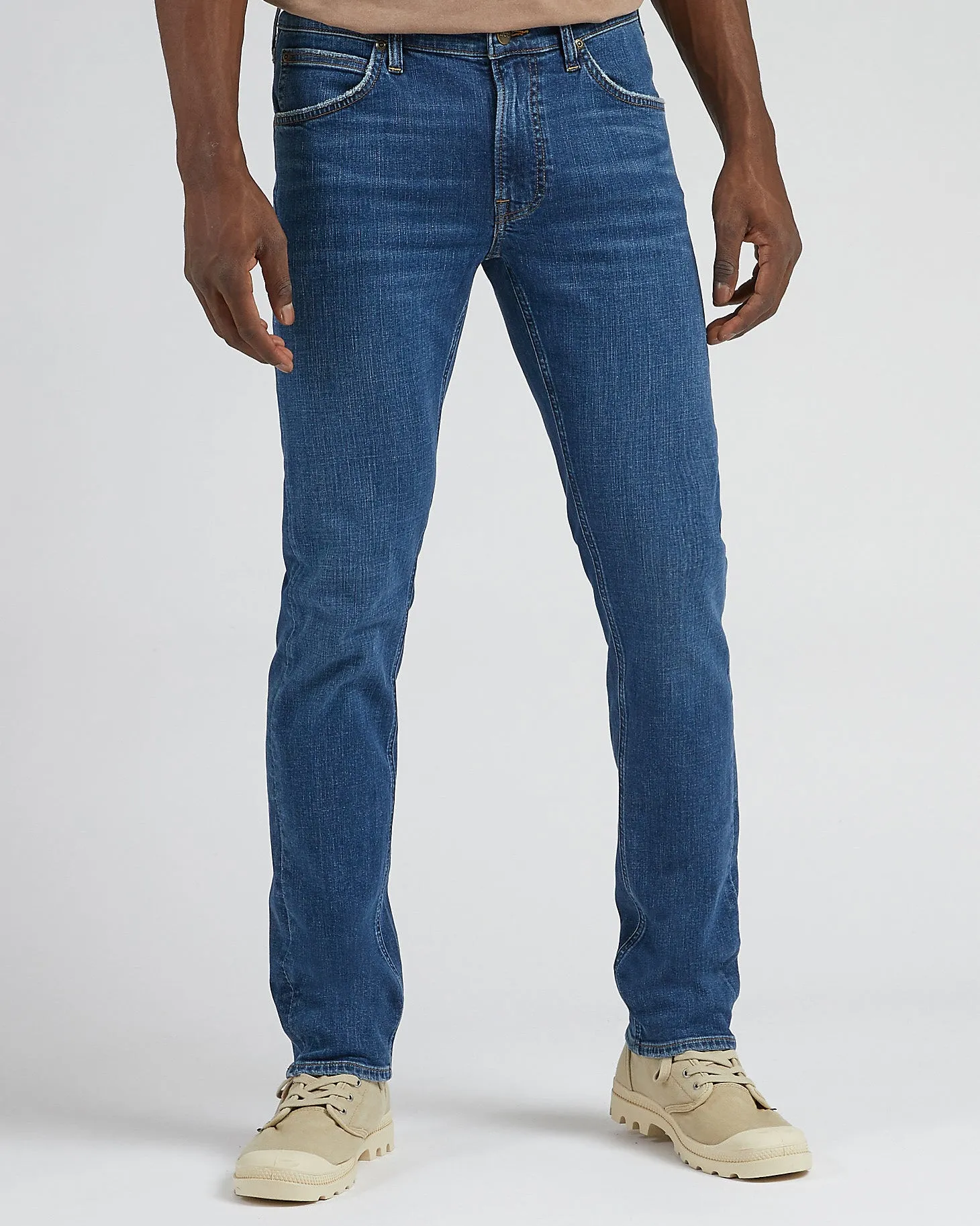 Lee Daren Zip Fly Regular Fit Mens Jeans - Mid Worn Kahuna | Lee Jeans | JEANSTORE