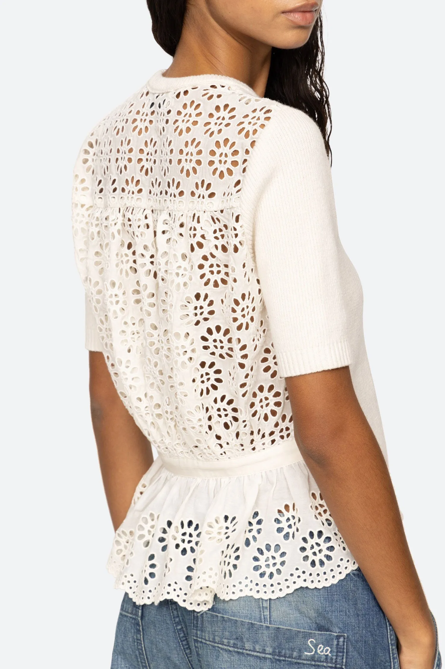Lennon Embroidery Top Versatile Styles