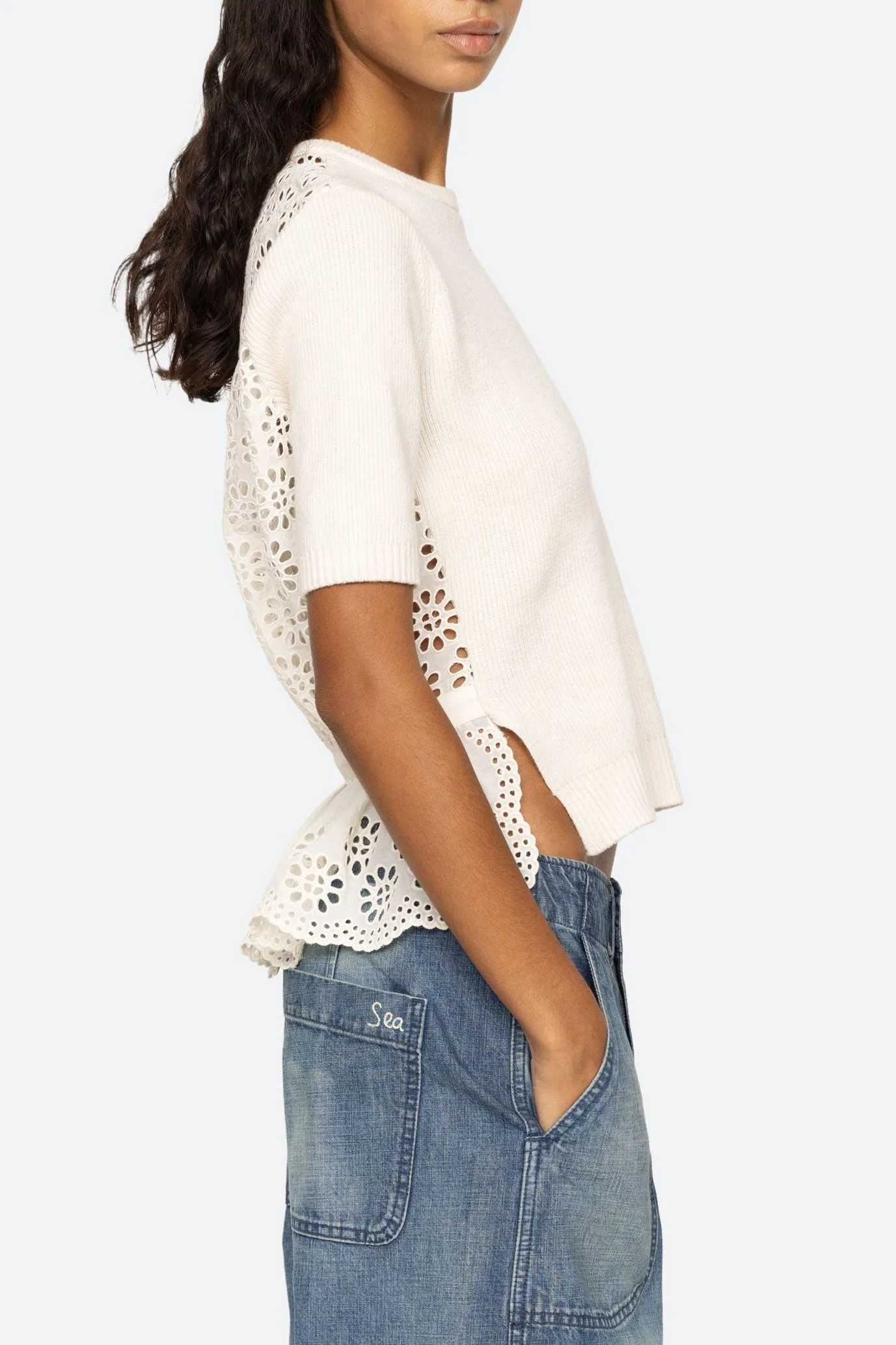 Lennon Embroidery Top Versatile Styles