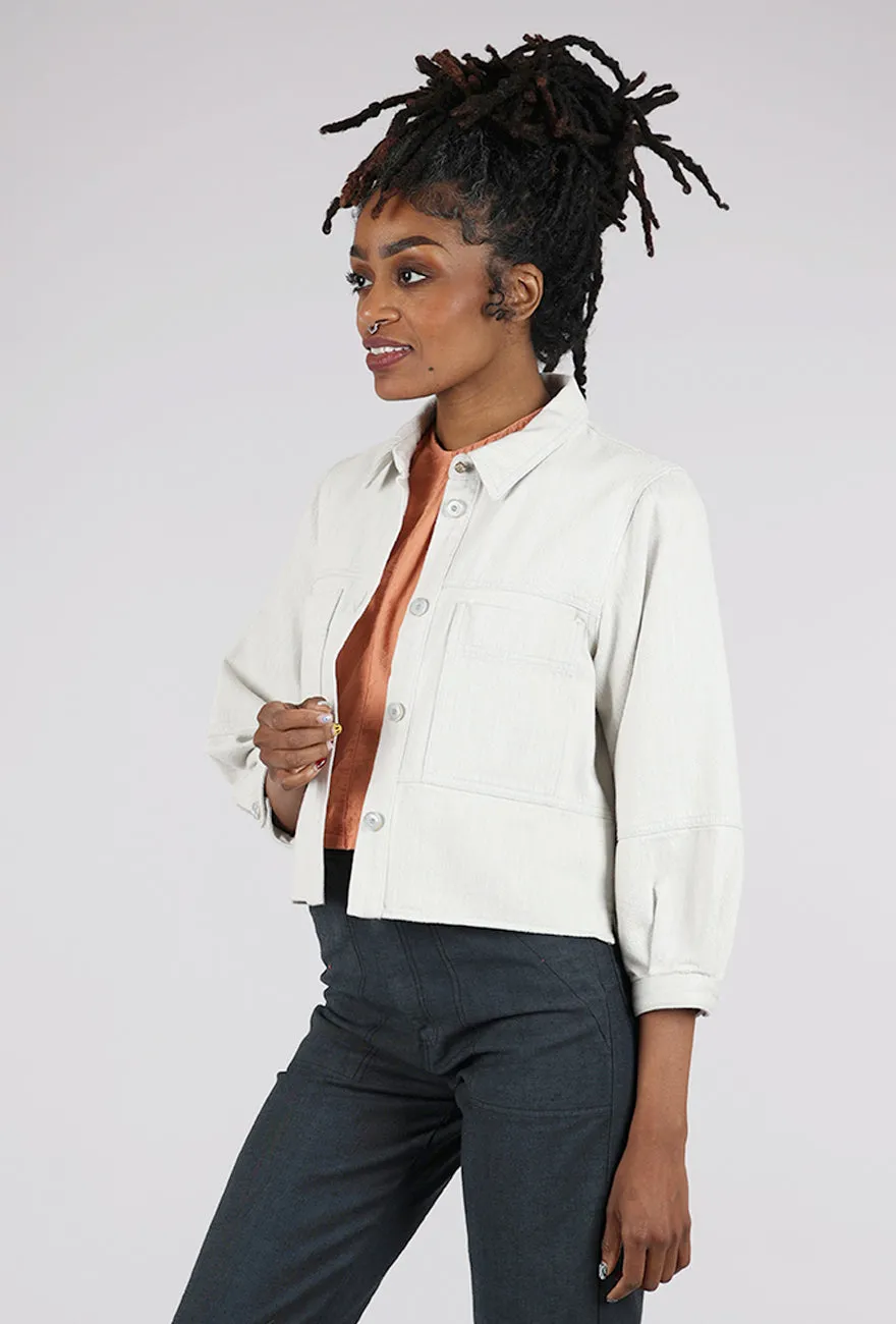 Leone Shirt Jacket, Icy Neutral Tone Piece