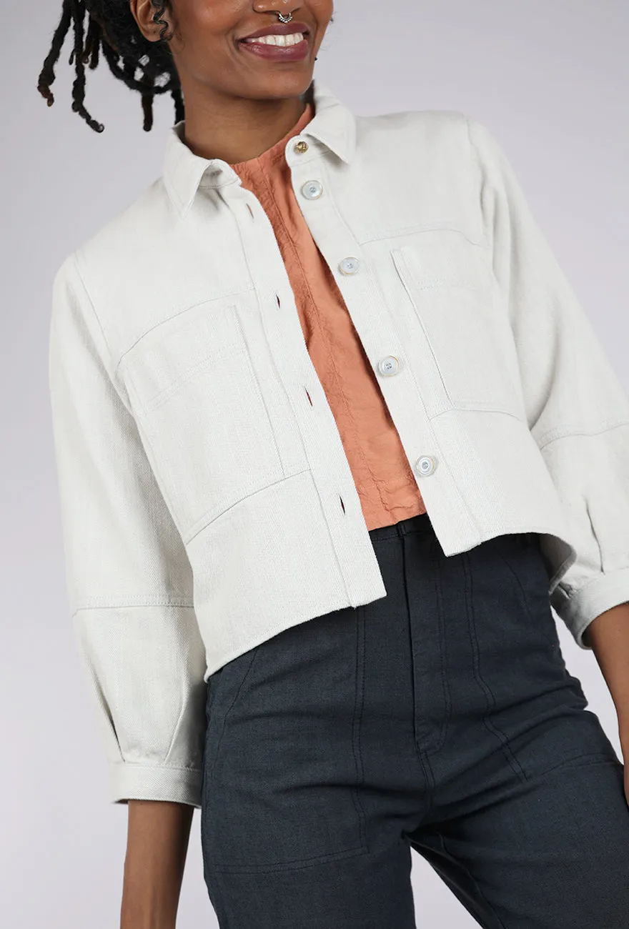 Leone Shirt Jacket, Icy Neutral Tone Piece