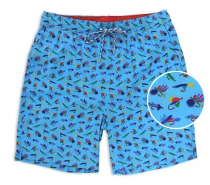 Chic Design Let It Fly: Swim Trunks - Light Blue