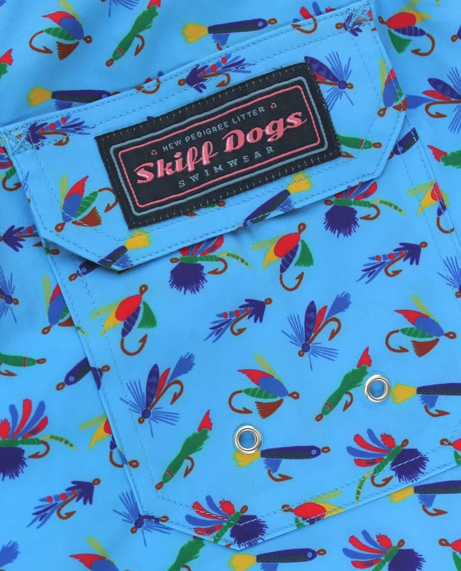 Let It Fly: Swim Trunks - Light Blue High - tech fabric