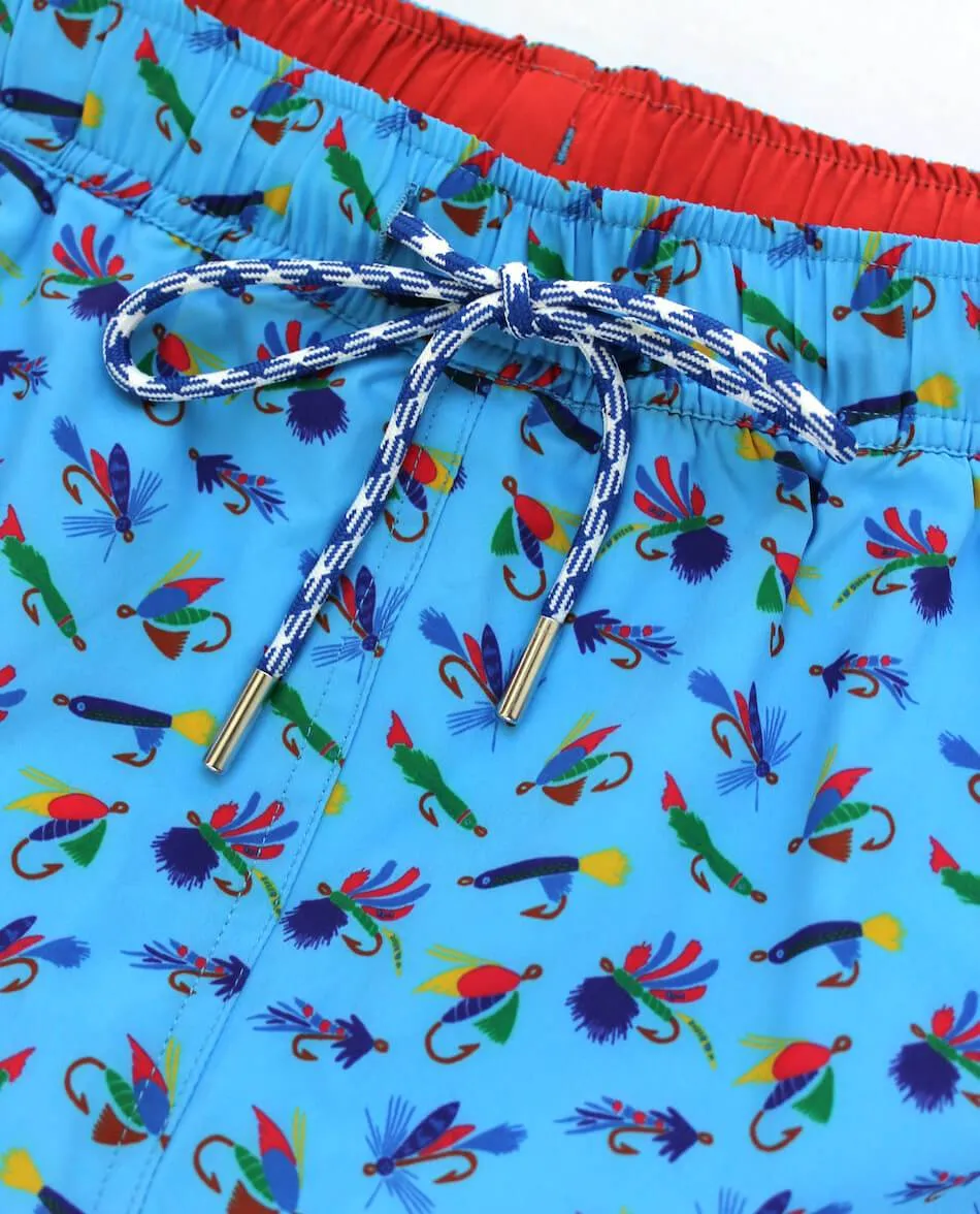 Let It Fly: Swim Trunks - Light Blue High - tech fabric