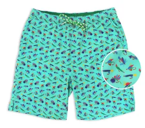All Day Comfort Let It Fly: Swim Trunks - Mint