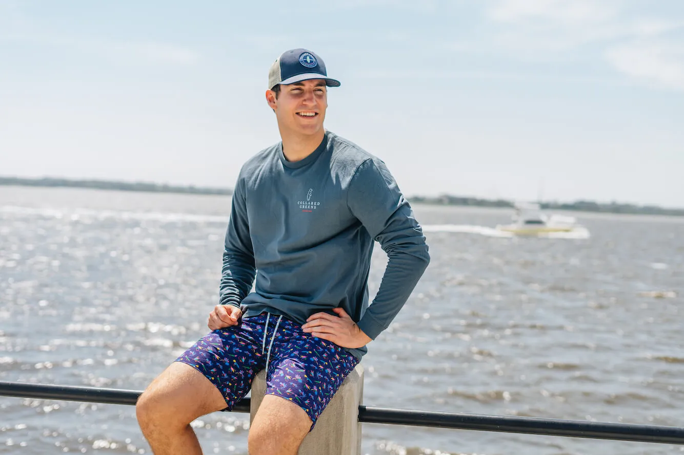 Let It Fly: Swim Trunks - Navy Winter - Proof