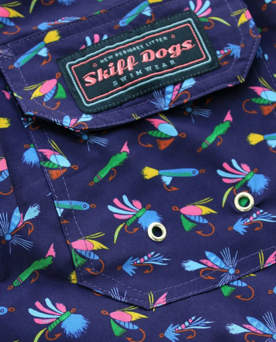 Let It Fly: Swim Trunks - Navy Winter - Proof
