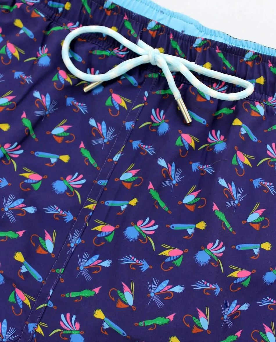 Let It Fly: Swim Trunks - Navy Winter - Proof