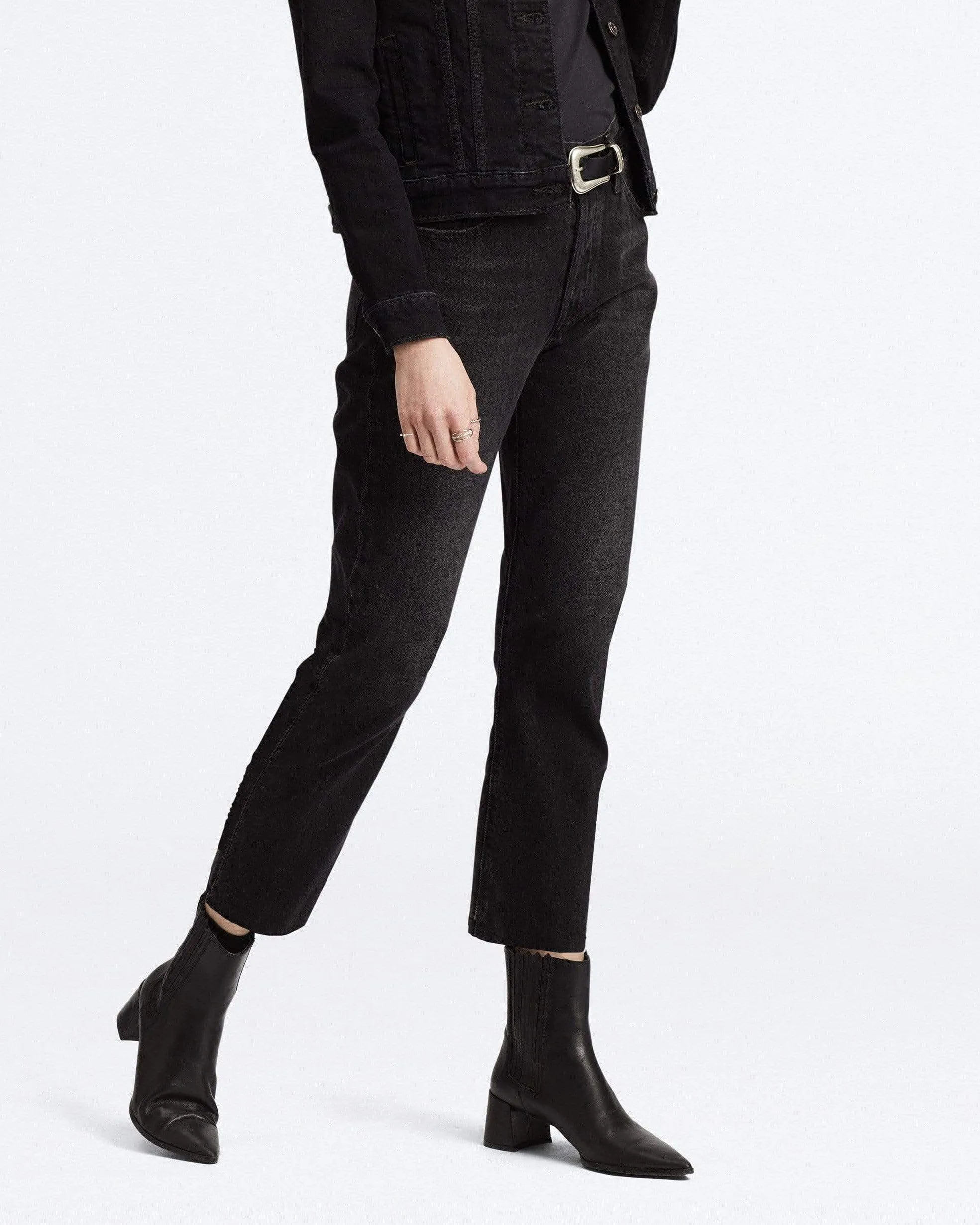 Levi's Womens 501 Crop Jeans - Black Sprout | Levi's Jeans | JEANSTORE