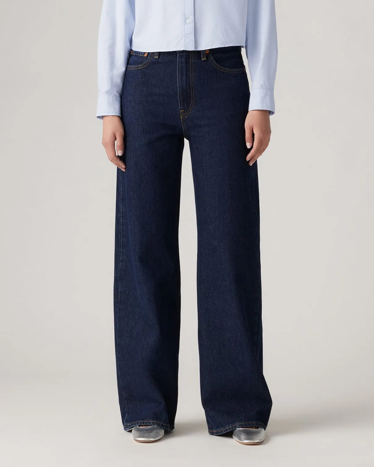 Levi's Womens Ribcage Wide Leg Jeans - Shaded View | Levi's Jeans | JEANSTORE