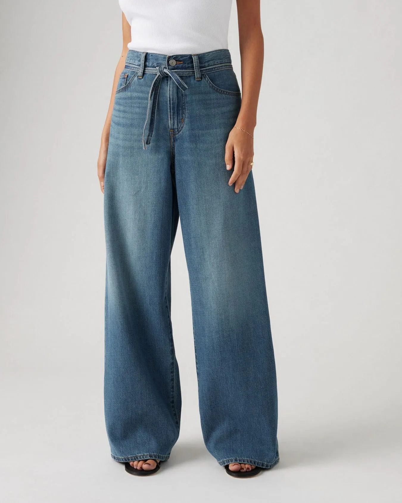 Levi's Womens XL Straight Wide Leg Linen  Denim Jeans - Stop Flaxing | Levi's Jeans | JEANSTORE