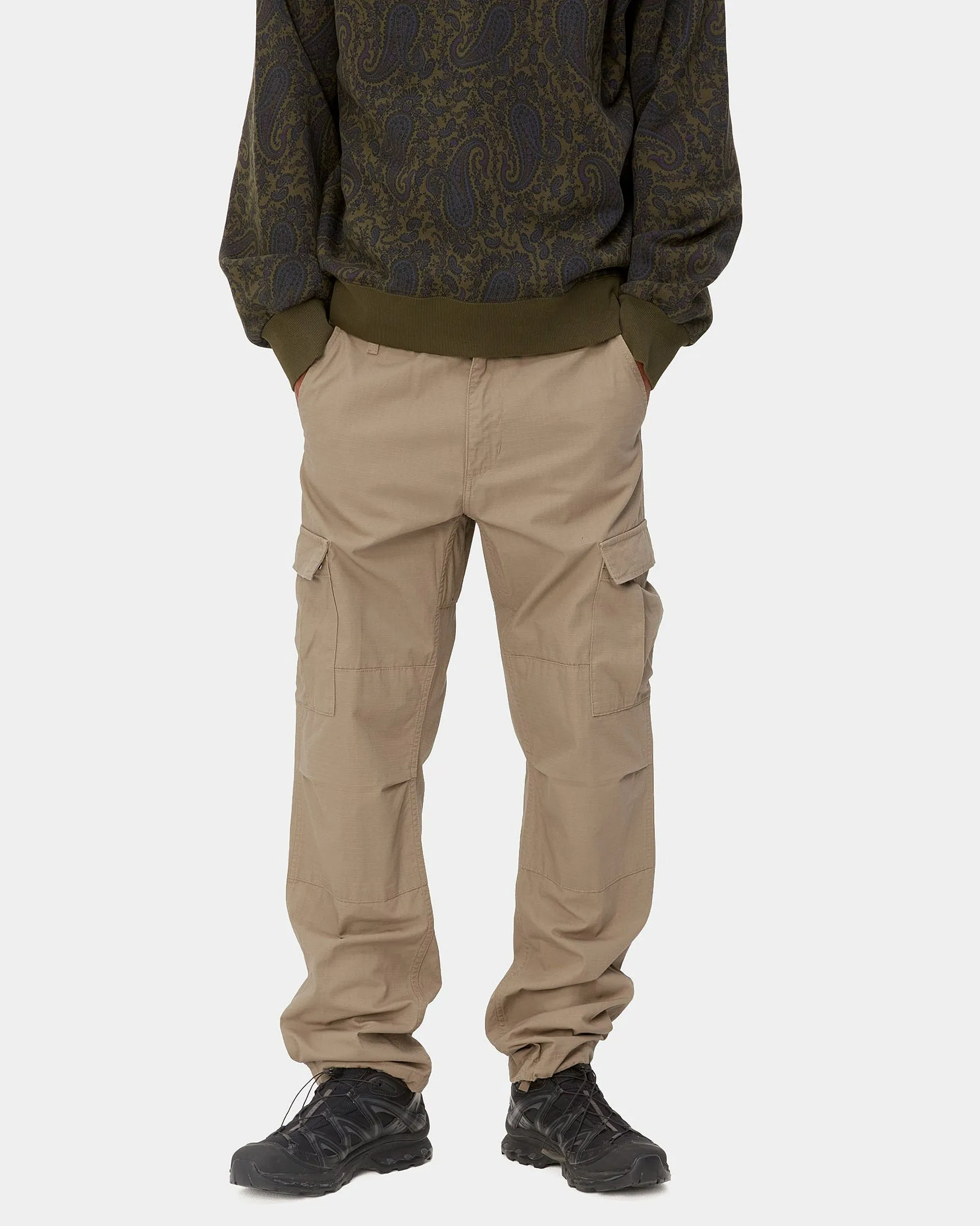 Carhartt WIP Aviation Pant Slim Fit Cargo - Leather Rinsed | Carhartt WIP Chinos & Non-Denim Pants | JEANSTORE