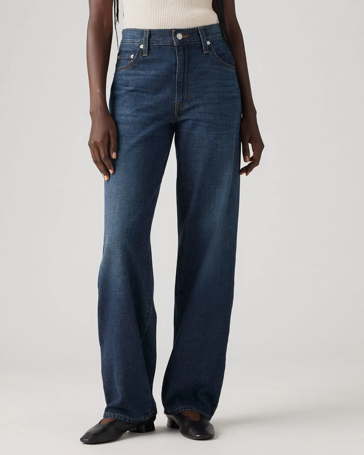Levi's Womens Baggy Dad Loose Fit Linen  Denim Jeans - Do You Mind | Levi's Jeans | JEANSTORE