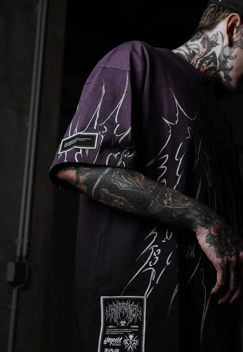 Light Style Stay Cold Apparel - Black Razor (Purple Bleached) - T-Shirt