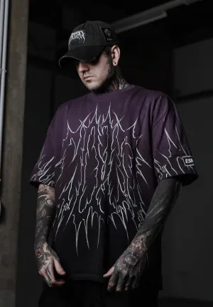 City Look Stay Cold Apparel - Black Razor (Purple Bleached) - T-Shirt