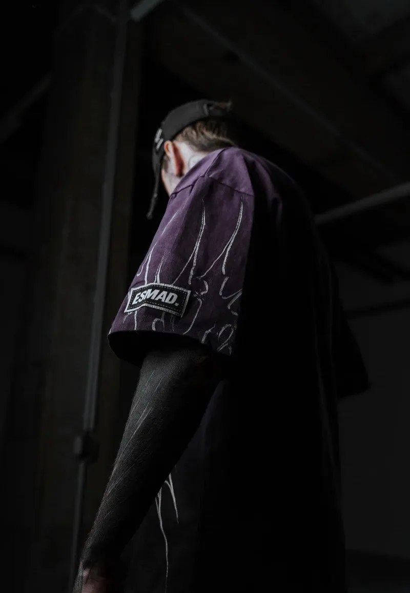 Light Style Stay Cold Apparel - Black Razor (Purple Bleached) - T-Shirt
